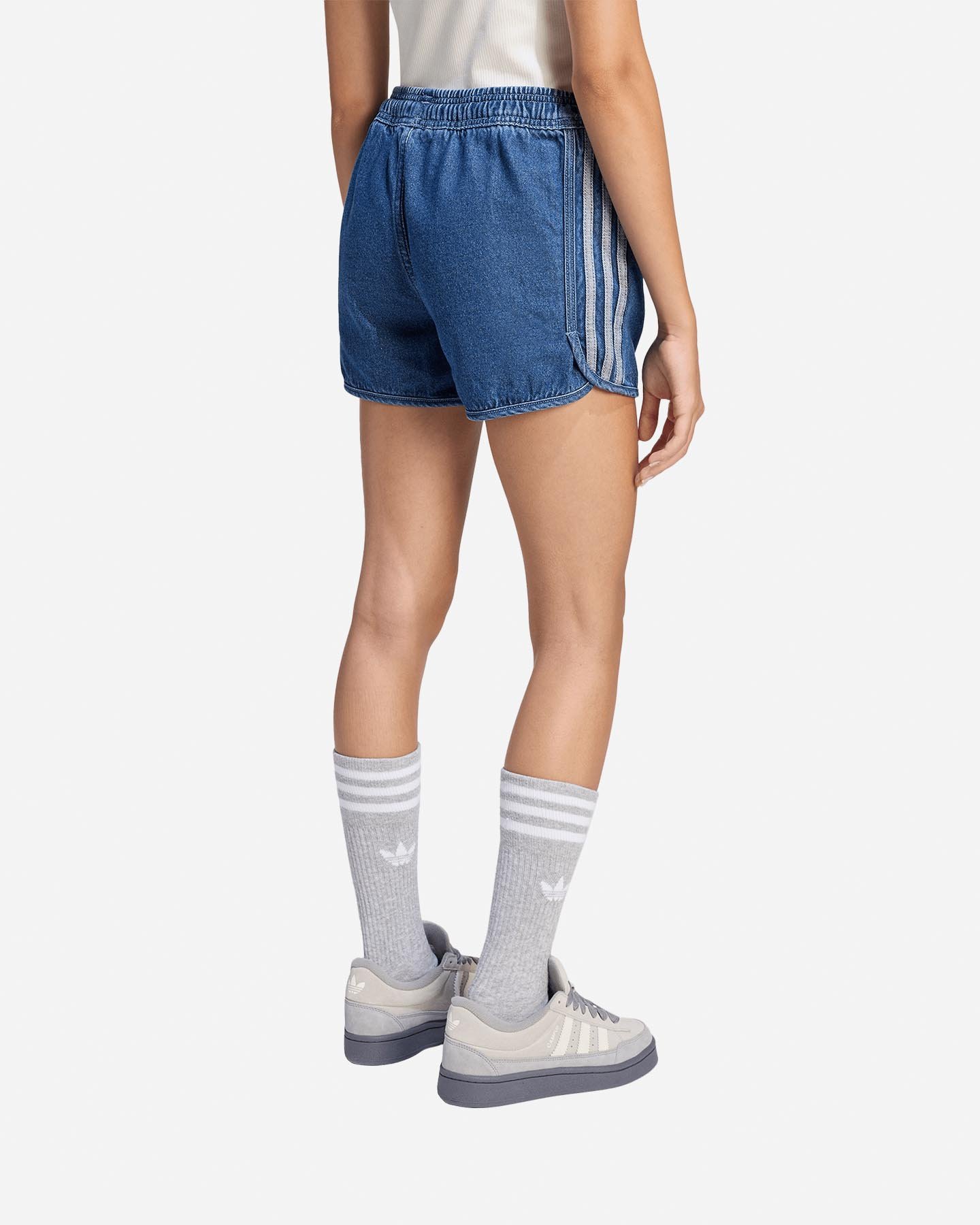 Pantaloncini ADIDAS DENIM 3STRIPES JR - Blu - 2 | Cisalfa Sport