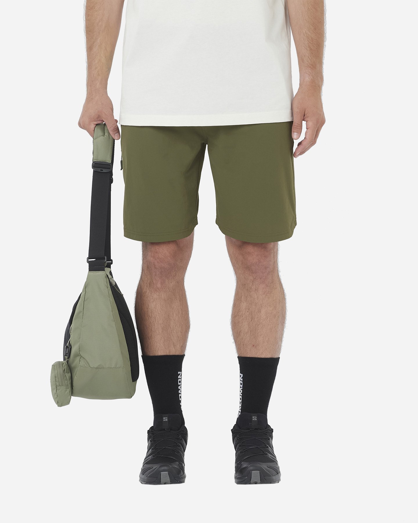 Pantaloncini SALOMON WAYFARER 2.0 M - Verde - 1 | Cisalfa Sport