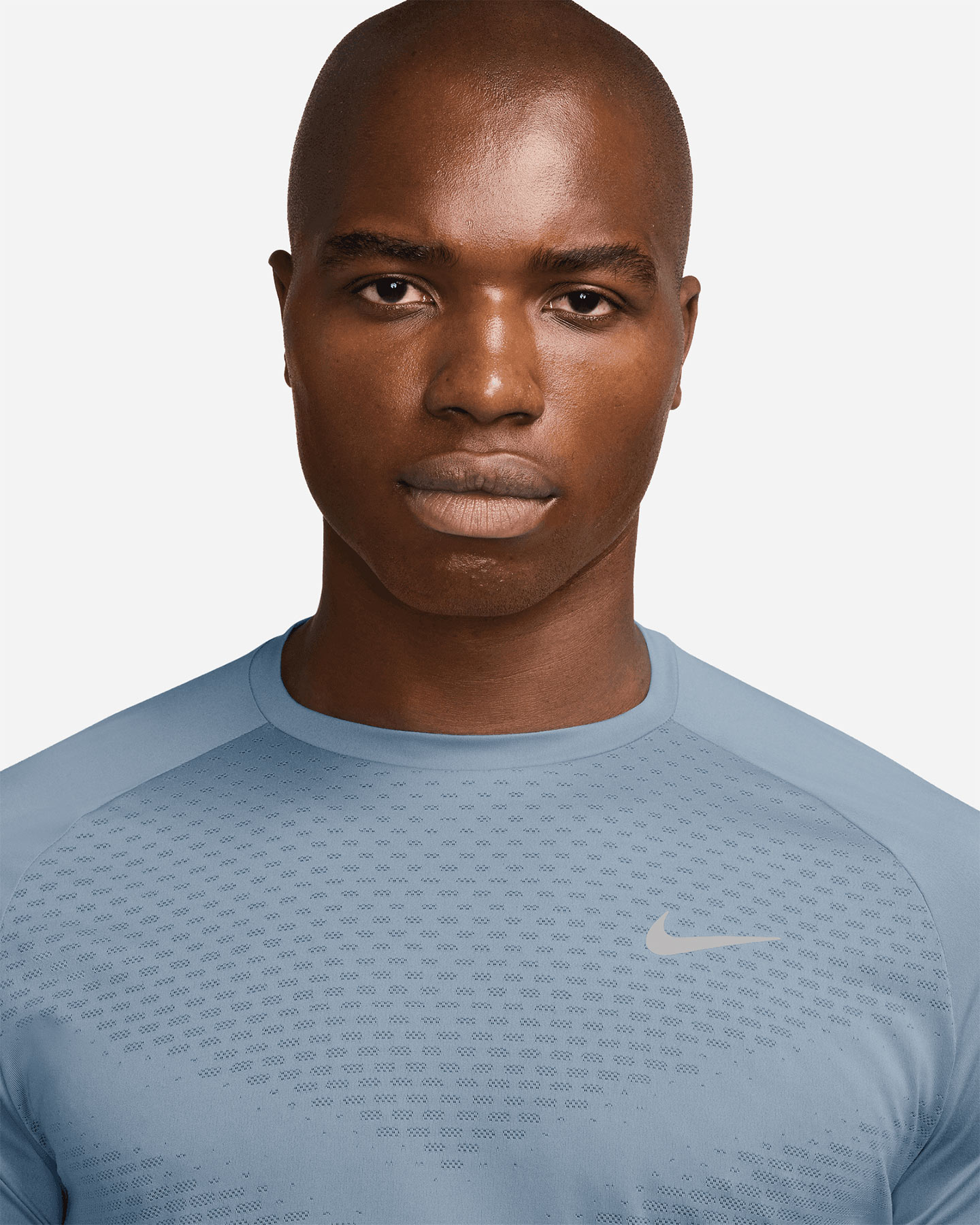 T-shirt running NIKE STRIDE M - Azzurro - 2 | Cisalfa Sport