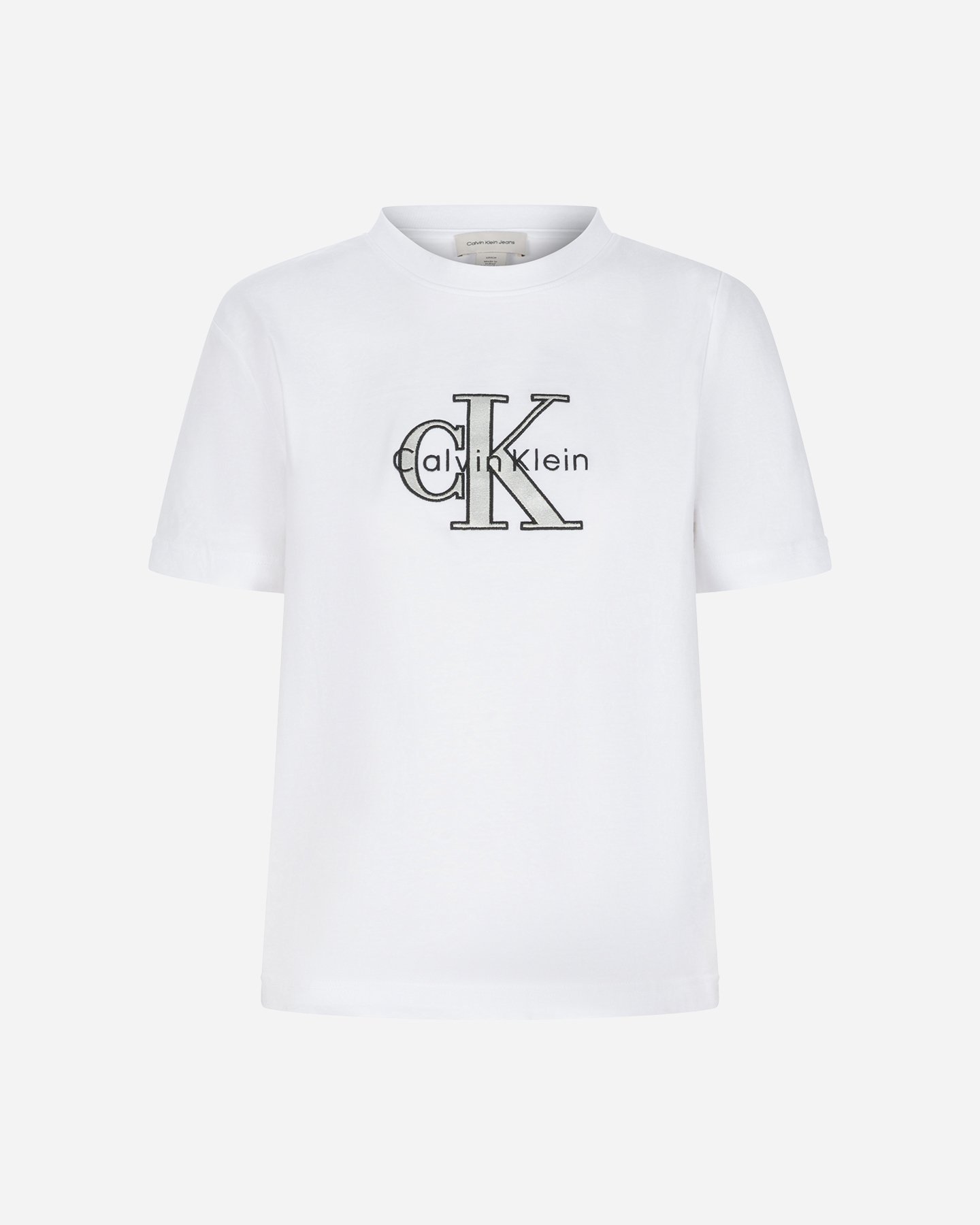 T-shirt CALVIN KLEIN JEANS MONOLOGO W - Bianco - 0 | Cisalfa Sport