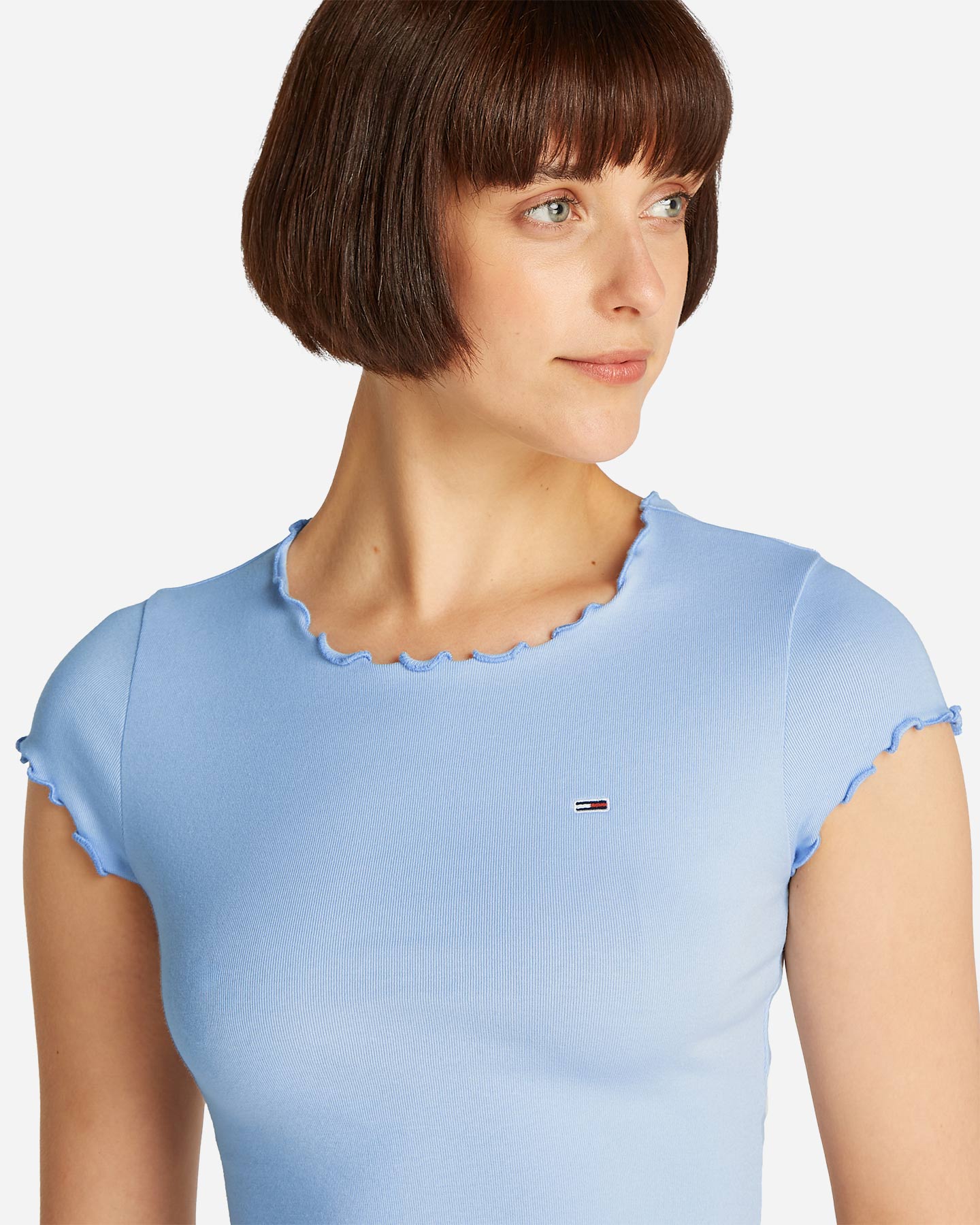 T-shirt TOMMY HILFIGER SLIM BABYLOCK W - Azzurro - 5 | Cisalfa Sport