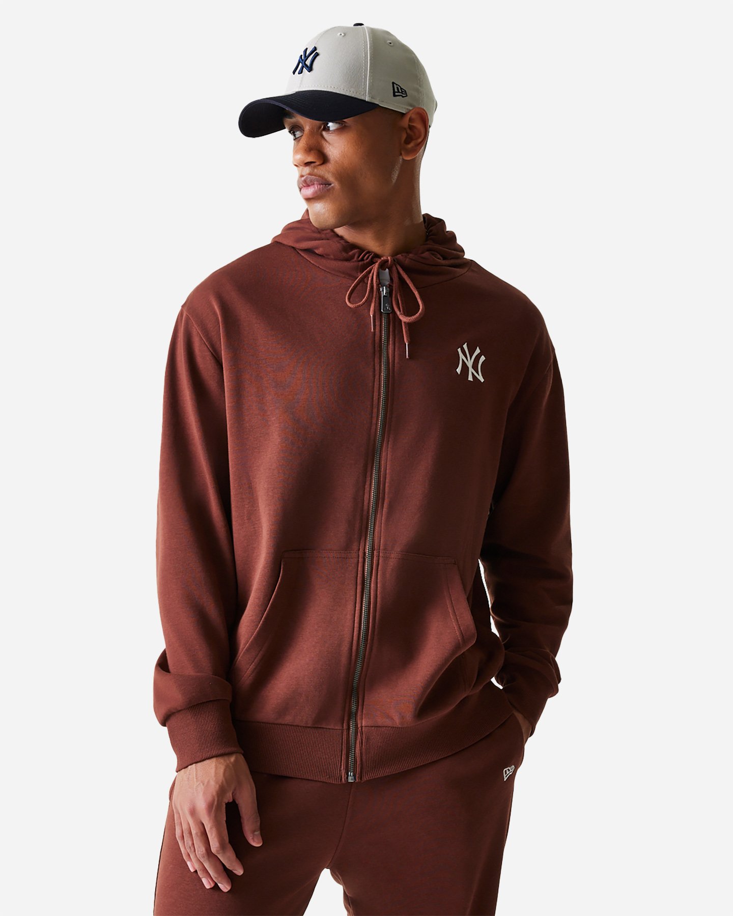 Felpa NEW ERA SMALL LOGO YANKEES M - Marrone - 0 | Cisalfa Sport
