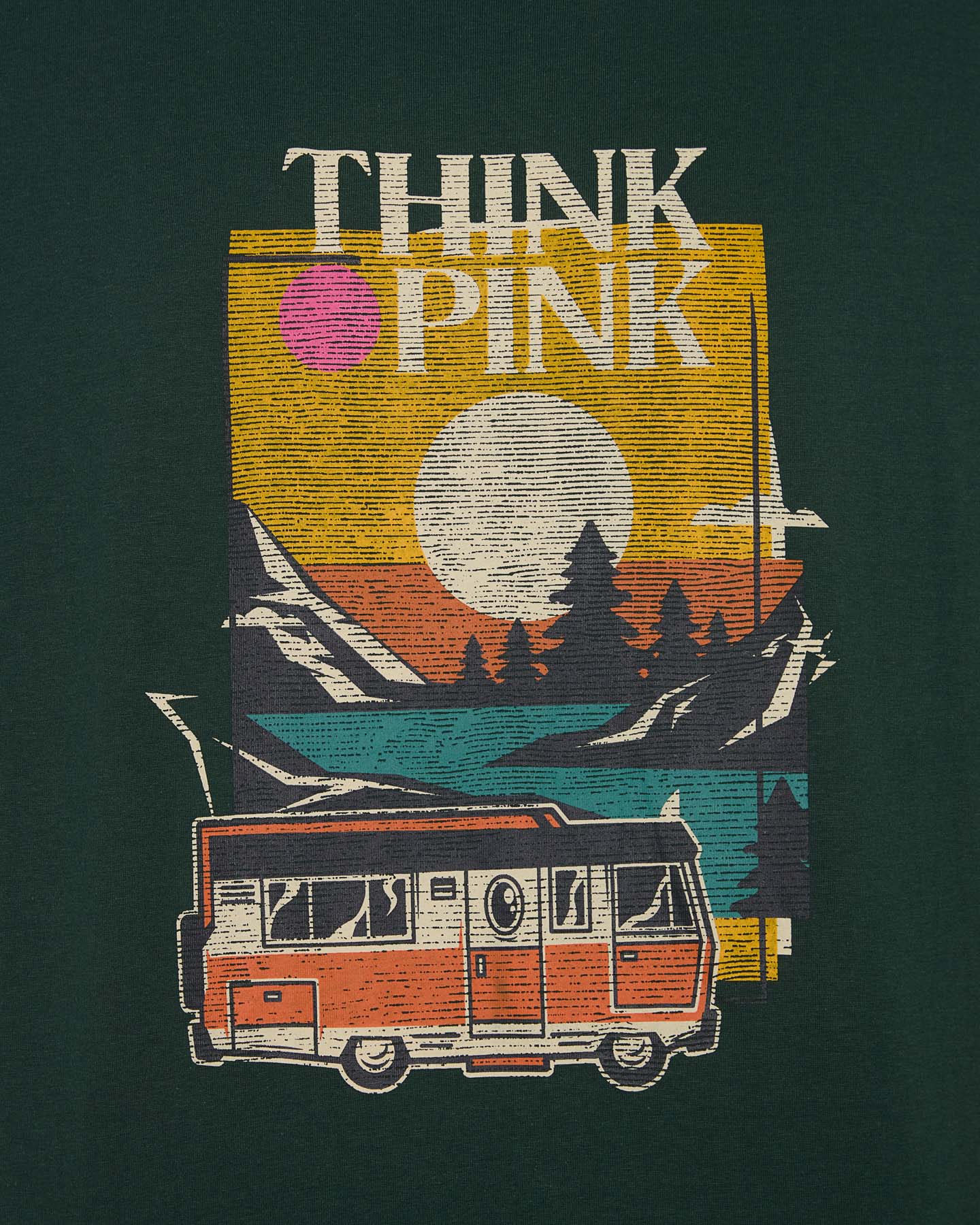 T-shirt THINK PINK GRAPHIC M - Verde - 2 | Cisalfa Sport