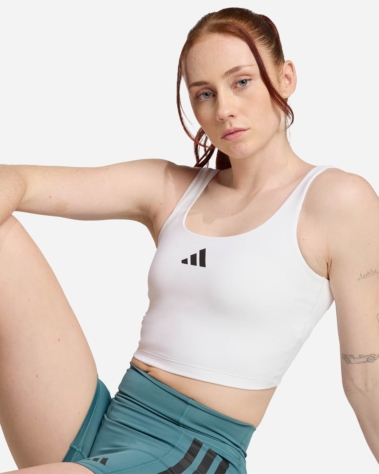 Canotta training ADIDAS PWR W - Bianco - 4 | Cisalfa Sport