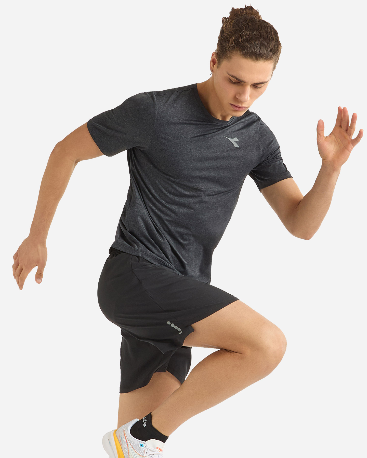 T-shirt running DIADORA TECH RUN CREW M - Nero - 3 | Cisalfa Sport