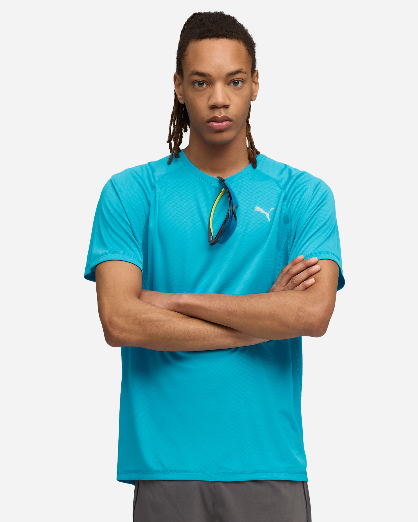 T-shirt running PUMA RUN VELOCITY M - Blu - 2 | Cisalfa Sport