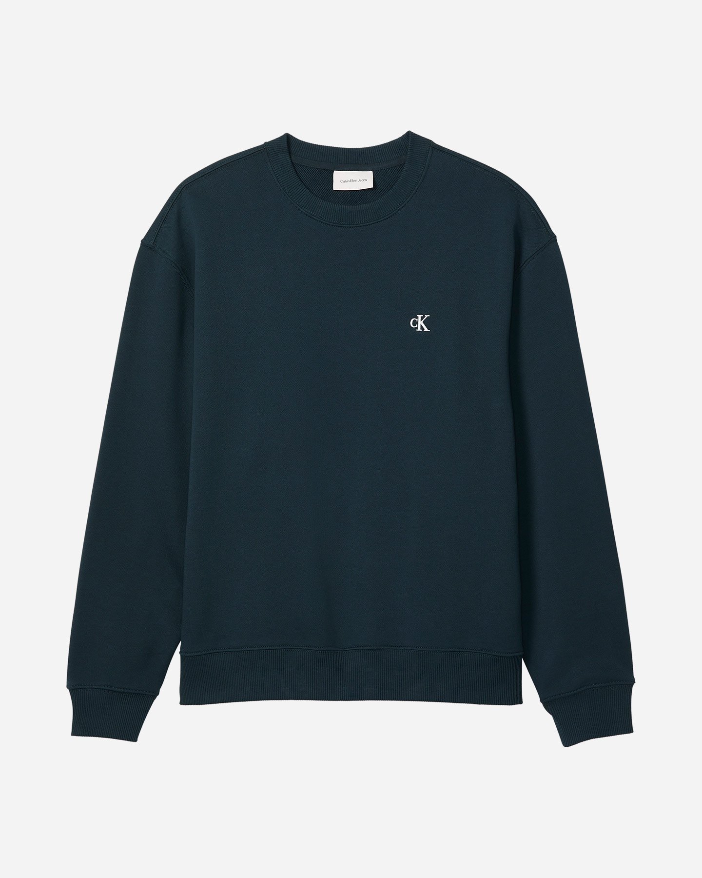 Felpa CALVIN KLEIN JEANS TERRY MONOGRAM M - Blu Navy - 0 | Cisalfa Sport