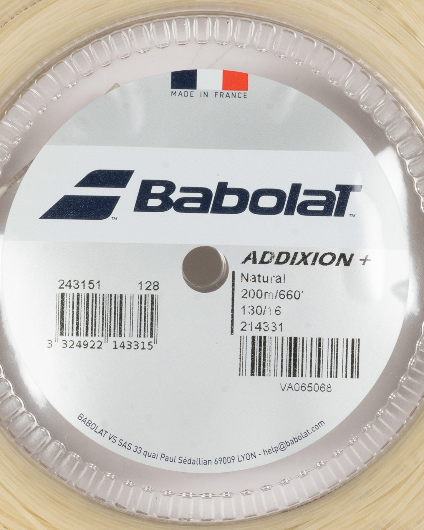 Corde tennis BABOLAT ADDIXION+ 200M  - Bianco - 1 | Cisalfa Sport