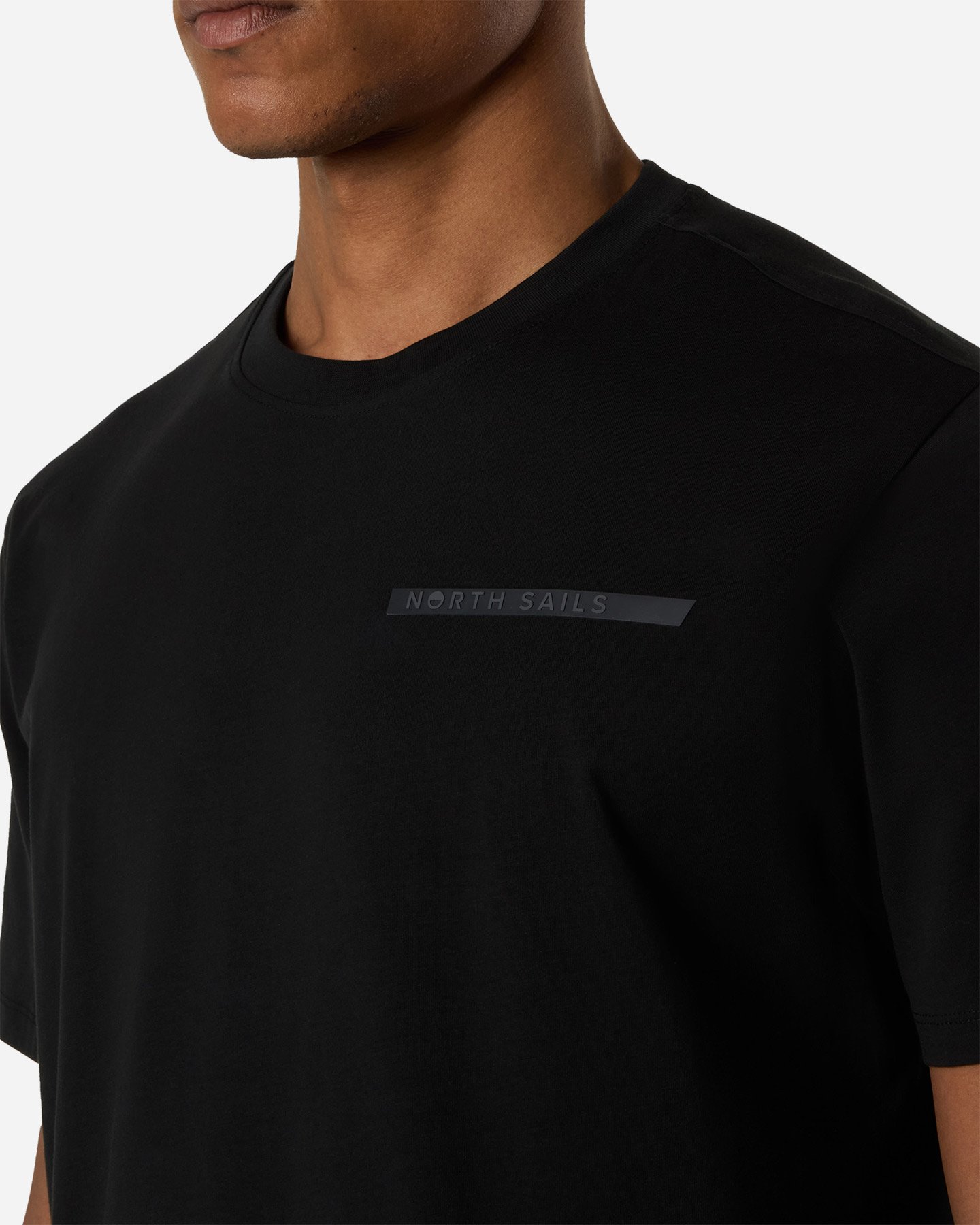 T-shirt NORTH SAILS LINEAR LOGO M - Nero - 5 | Cisalfa Sport