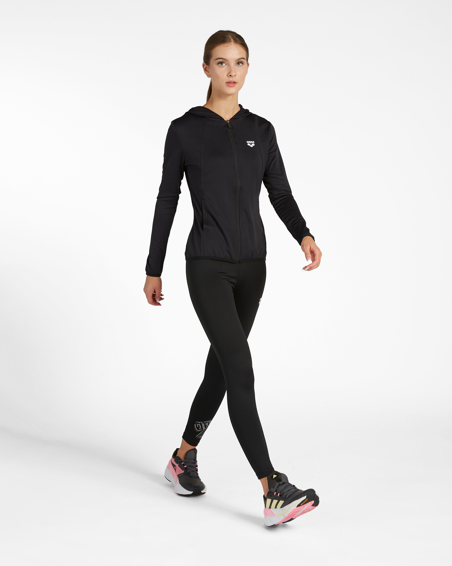 Felpa training ARENA FULL ZIP W - Nero - 3 | Cisalfa Sport