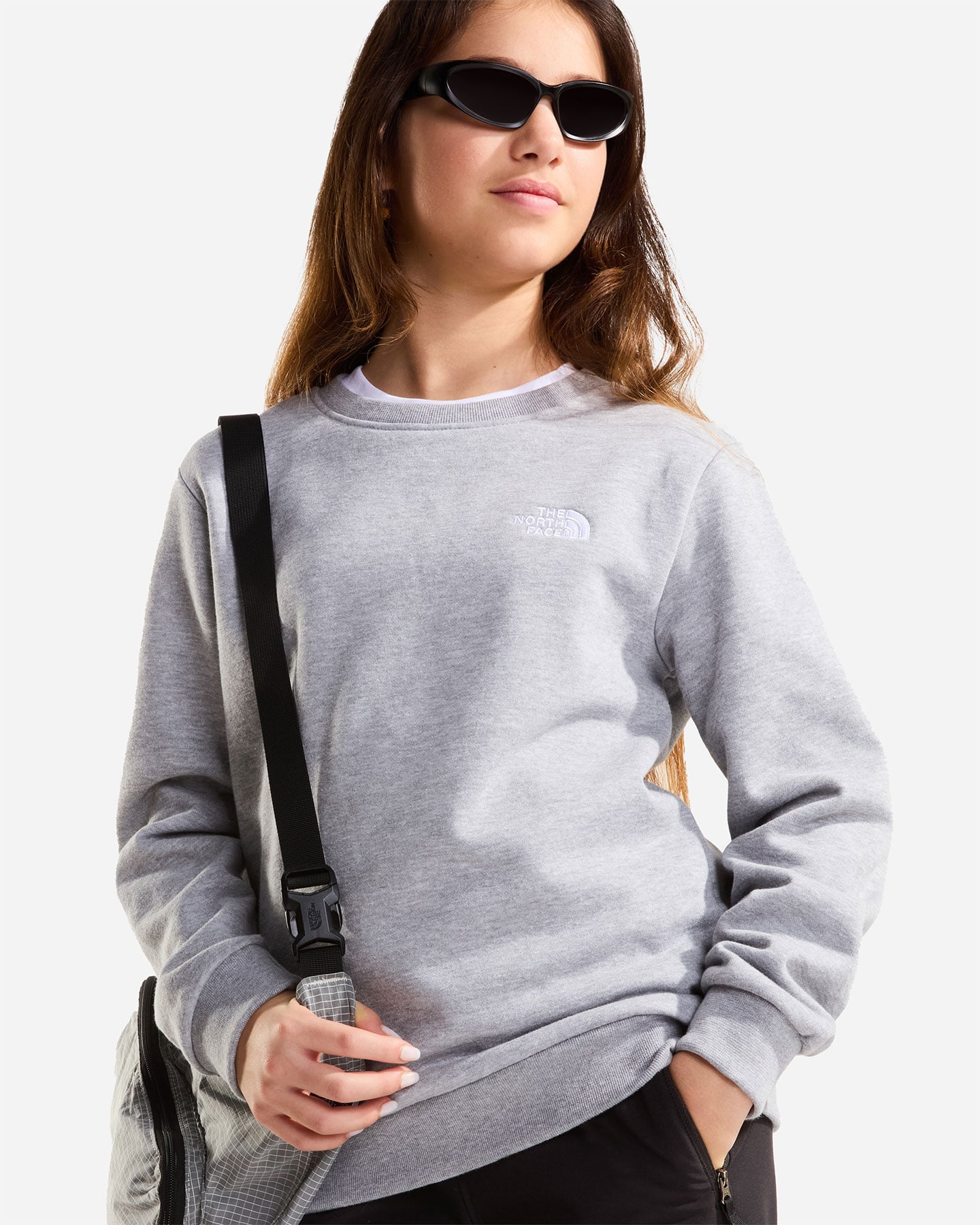 Felpa THE NORTH FACE SIMPLE DOME JR - Grigio - 4 | Cisalfa Sport