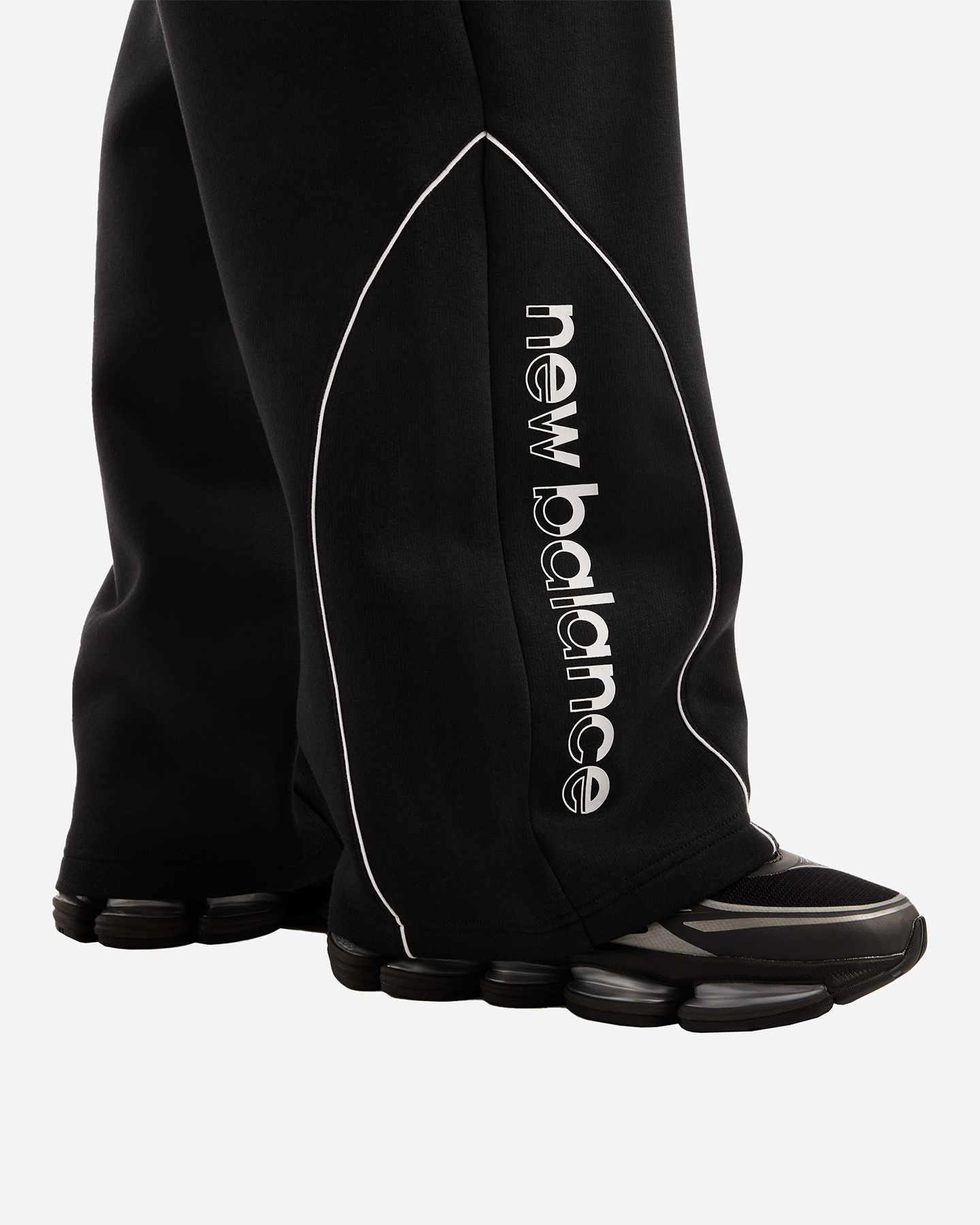 Pantalone NEW BALANCE TRACKSIDE STRAIGHT M - Nero - 4 | Cisalfa Sport