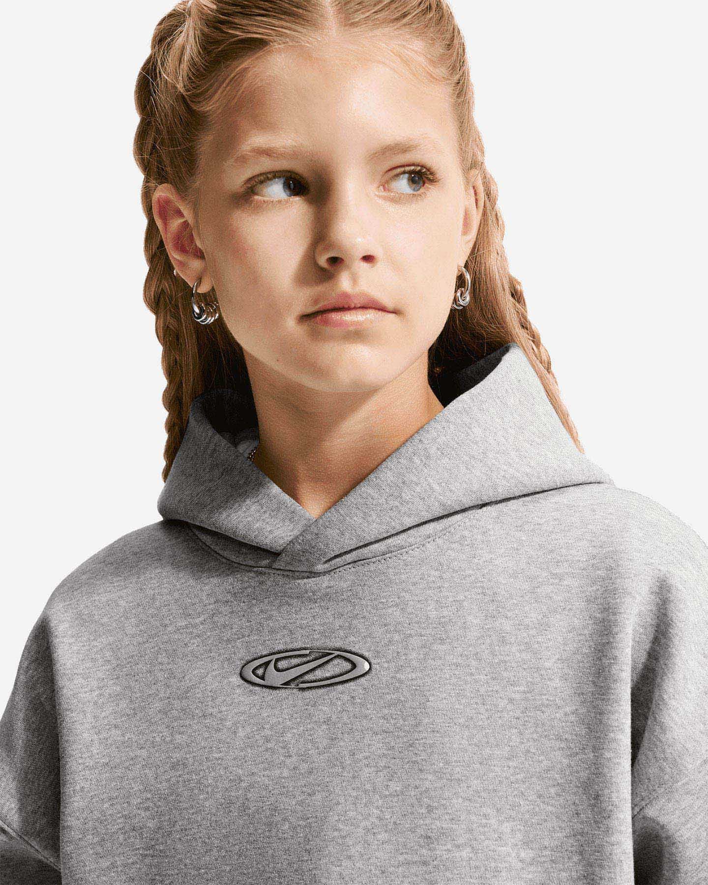 Felpa NIKE BACK PRINT JR - Grigio - 2 | Cisalfa Sport