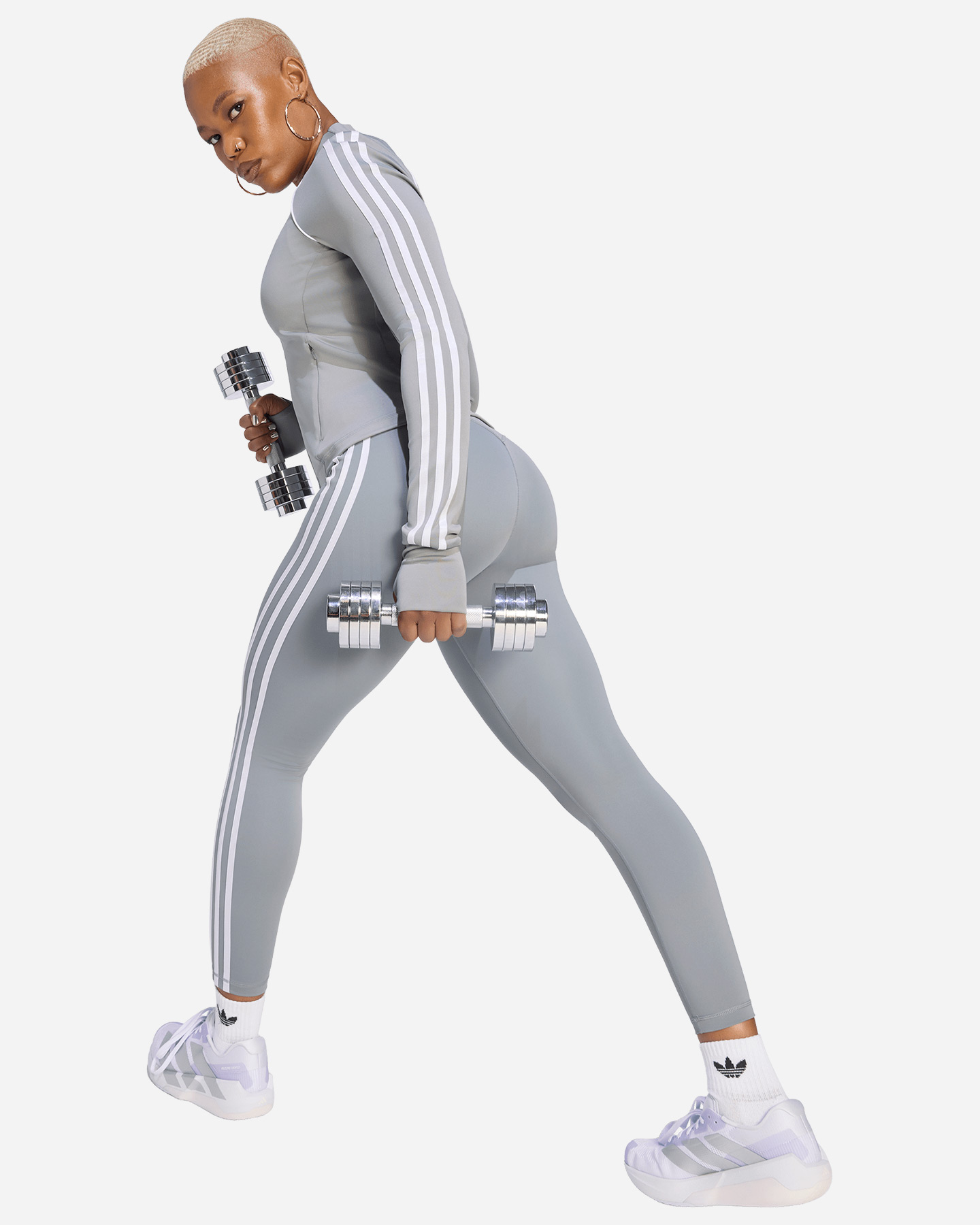 Felpa training ADIDAS ORIGINALS W - Grigio - 4 | Cisalfa Sport