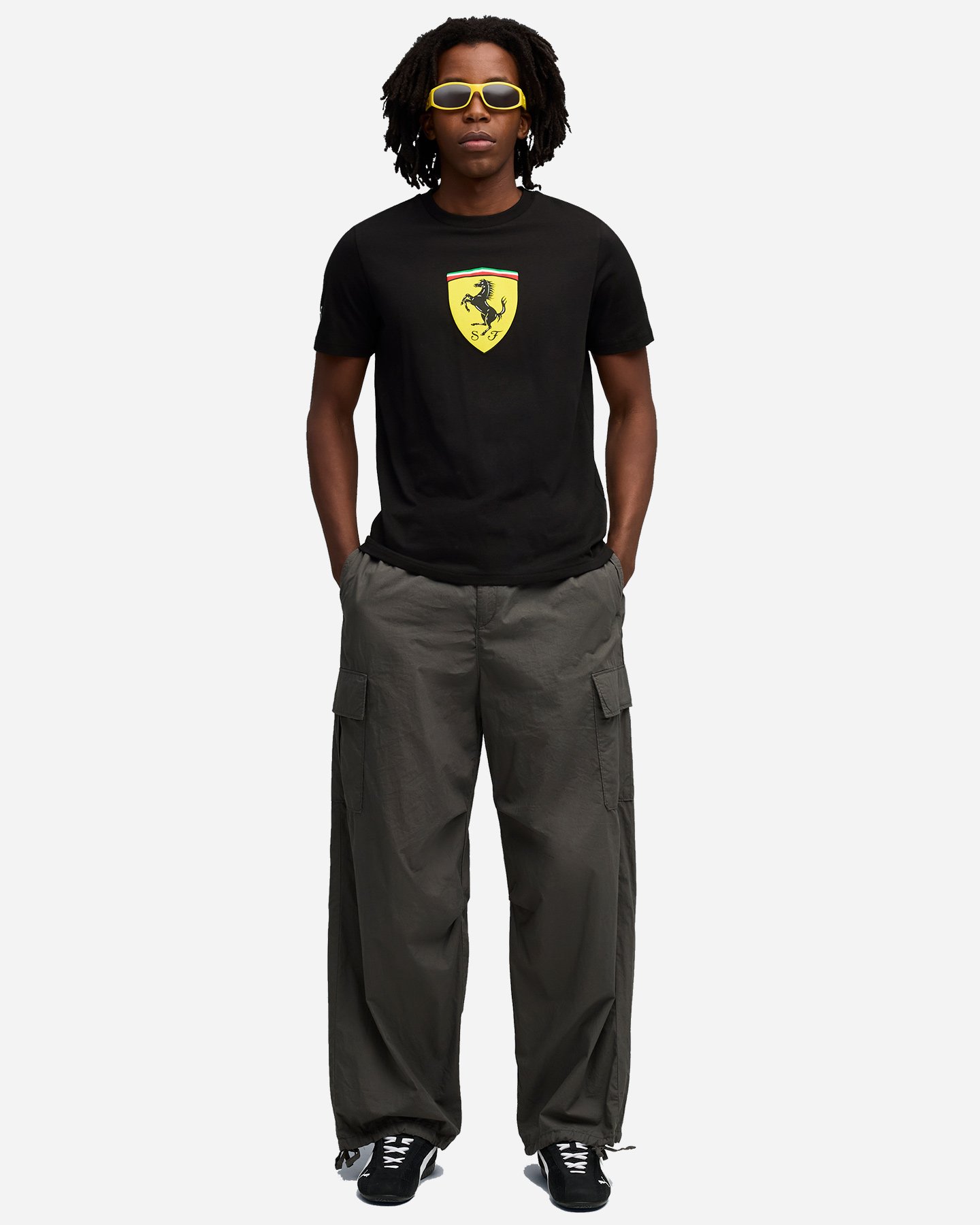 T-shirt PUMA FERRARI SPORTSW COLORED SHIELD M - Nero - 4 | Cisalfa Sport