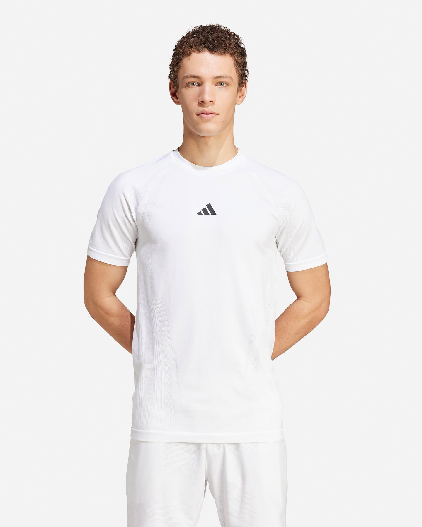 T-shirt tennis ADIDAS WIMBLEDON M - Bianco - 1 | Cisalfa Sport