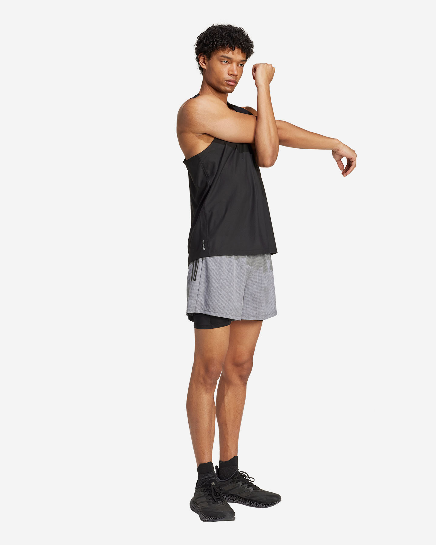 Short running ADIDAS OTR B 2IN1 M - Grigio - 3 | Cisalfa Sport