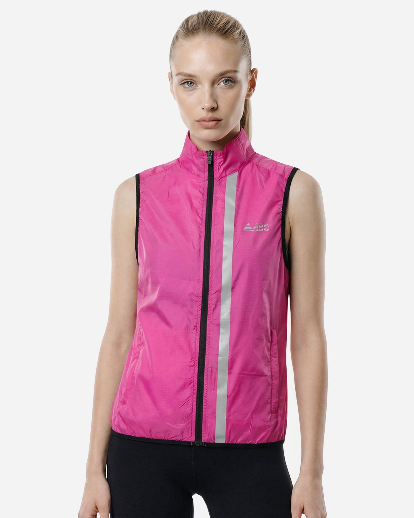Giacca running ABC ESSENTIAL W - Rosa - 2 | Cisalfa Sport