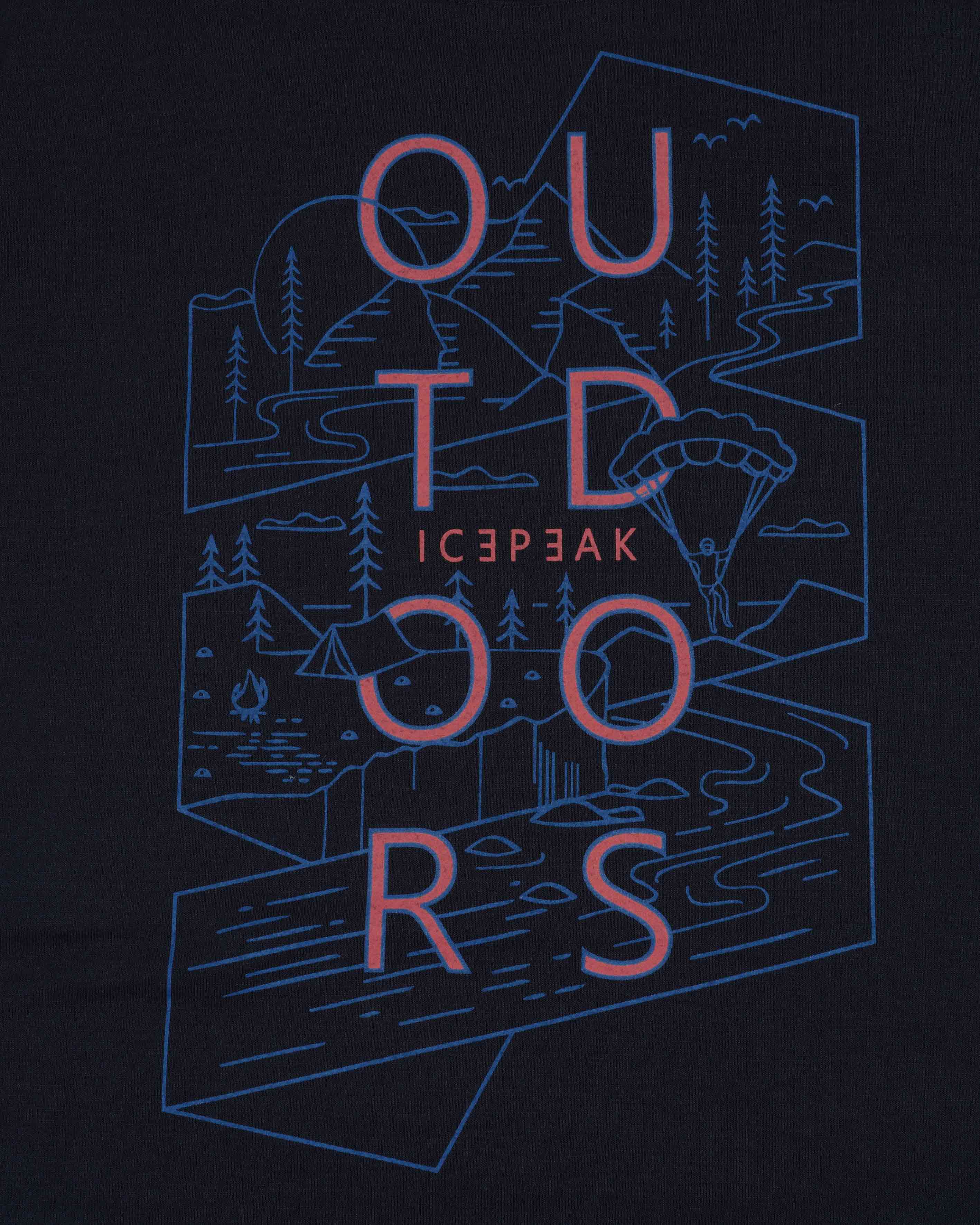 T-shirt ICEPEAK KEARNY JR - Blu - 4 | Cisalfa Sport