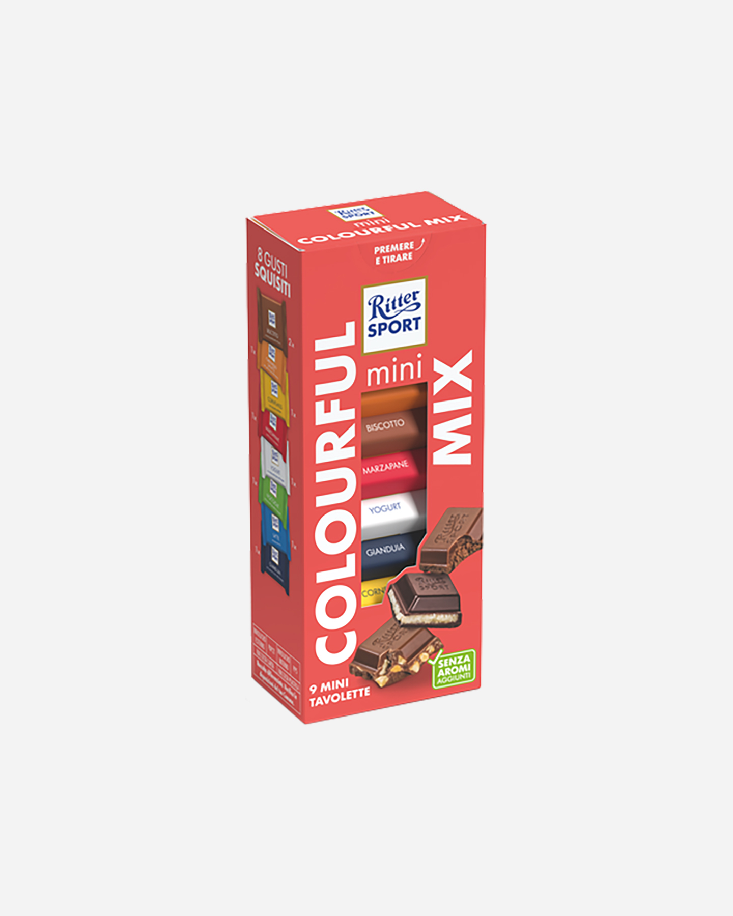 Energetico RITTER SPORT MINI COLOURFUL VARIETY X9  - Rosa - 0 | Cisalfa Sport