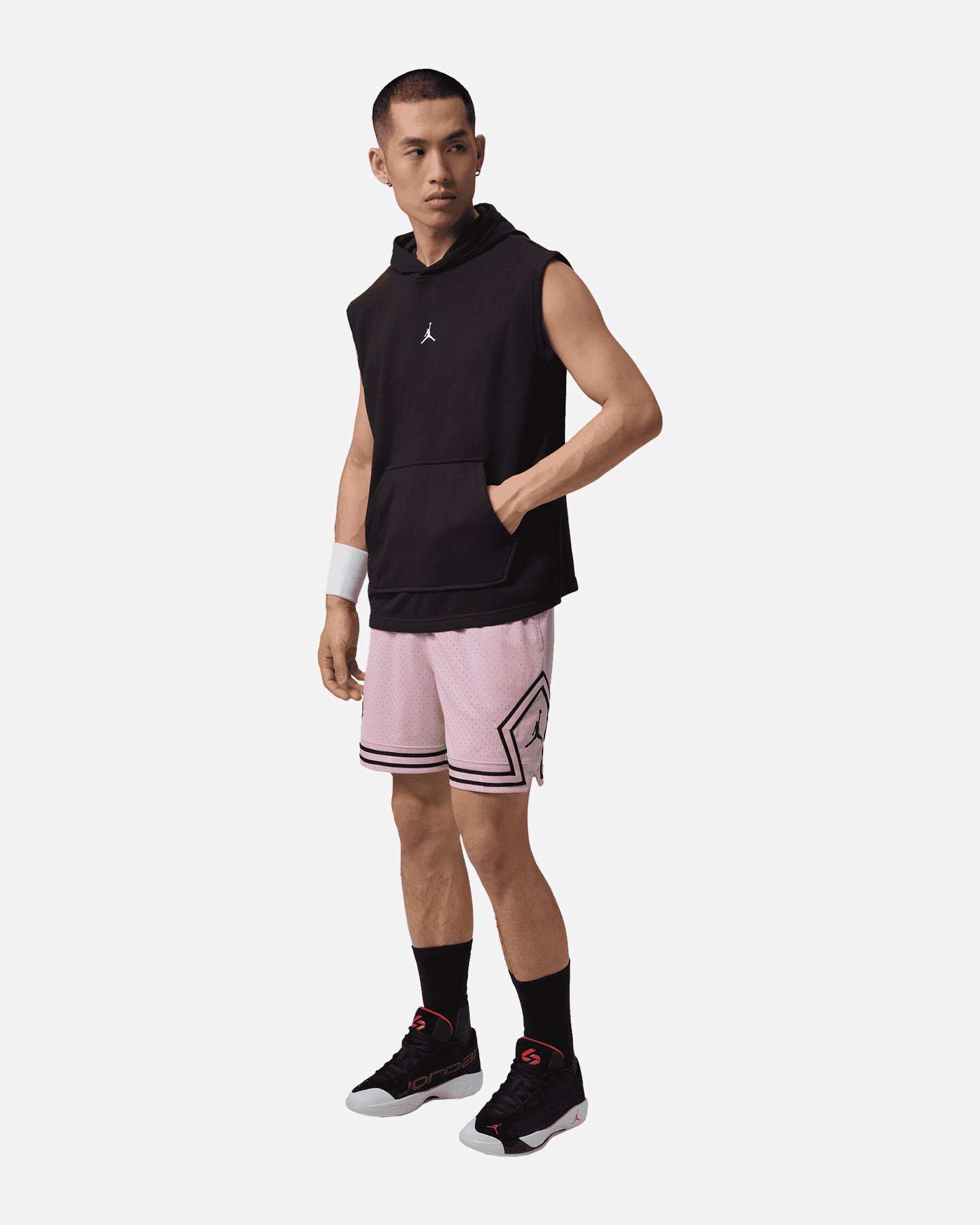 Pantaloncini basket NIKE JORDAN DRI FIT DIAMOND GYM M - Rosa - 3 | Cisalfa Sport