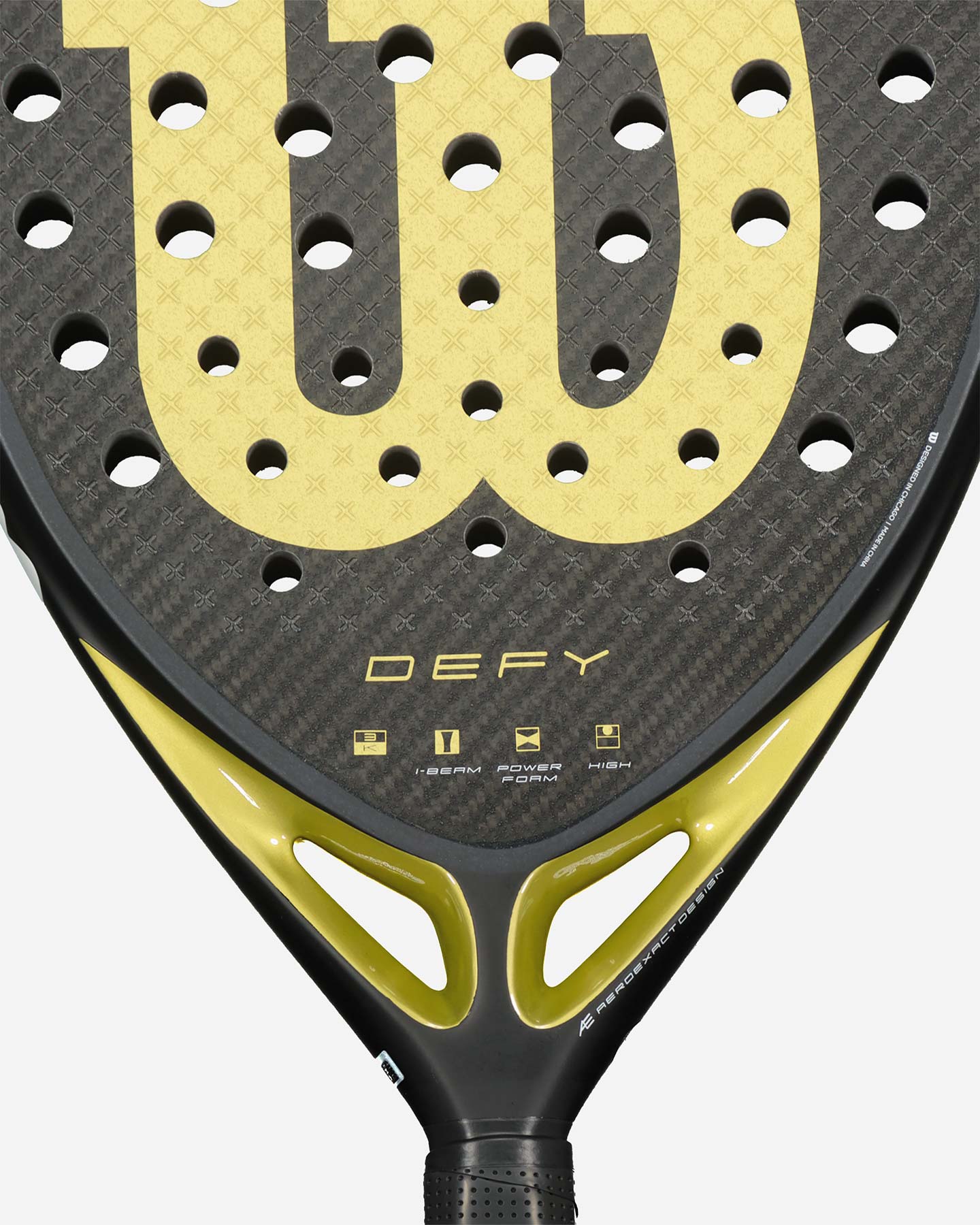 Racchetta padel intermedia WILSON DEFY V1 PADEL  - Nero - 3 | Cisalfa Sport