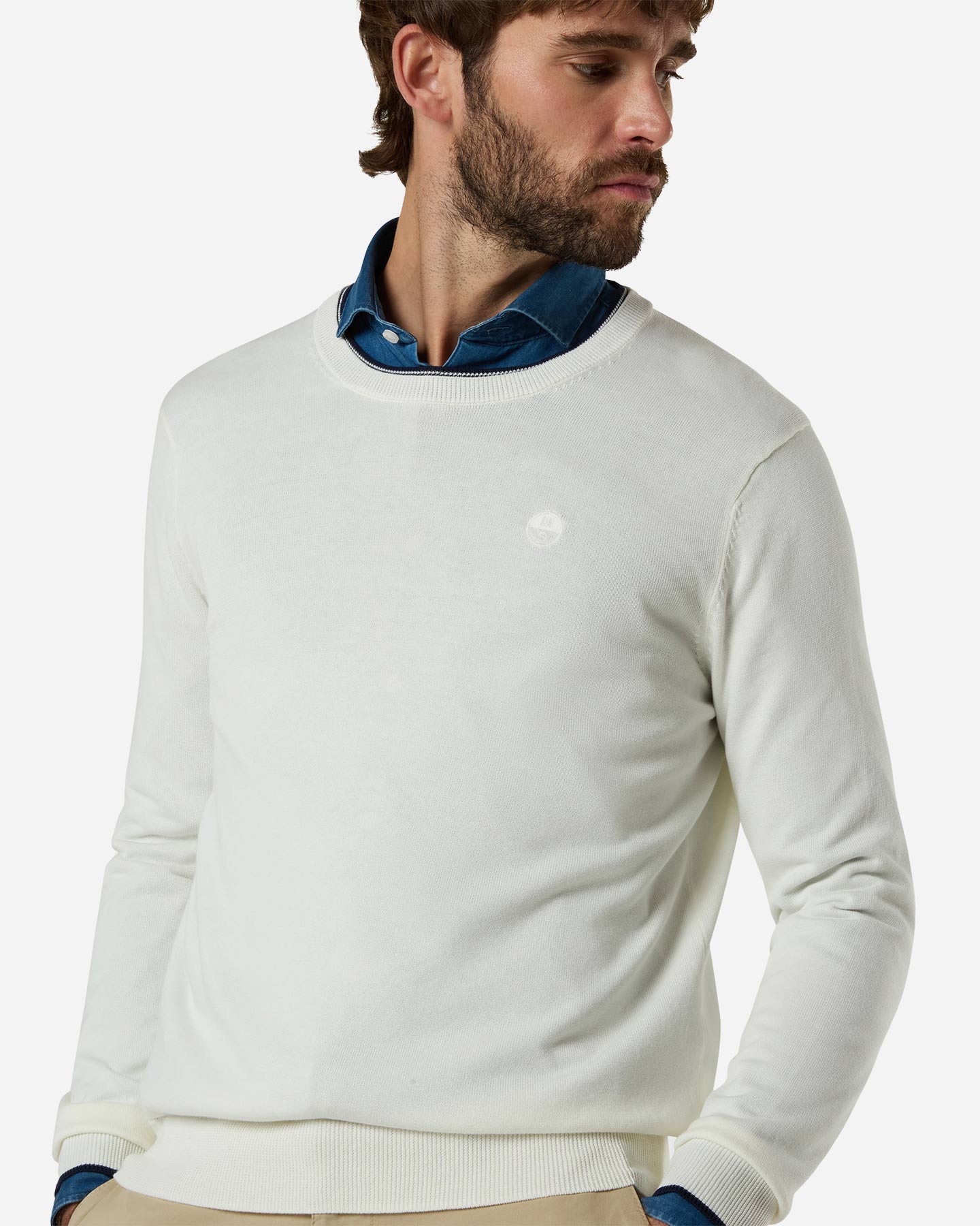 Maglione NORTH SAILS BASIC M - Beige - 4 | Cisalfa Sport