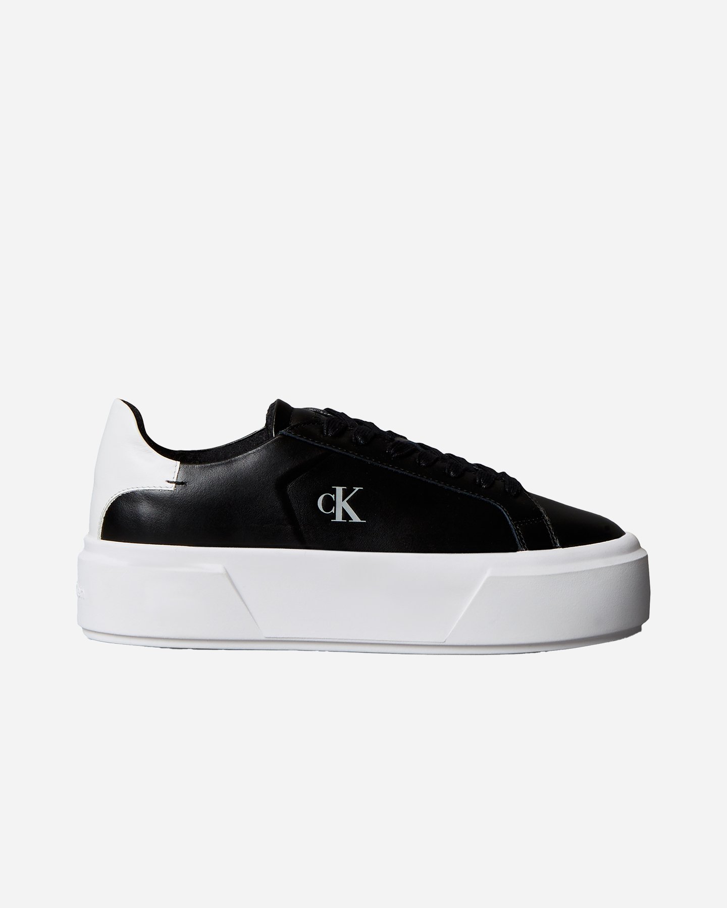 Scarpe sneakers CALVIN KLEIN JEANS FLATFORM LACE UP LEATHER W - Nero - 0 | Cisalfa Sport