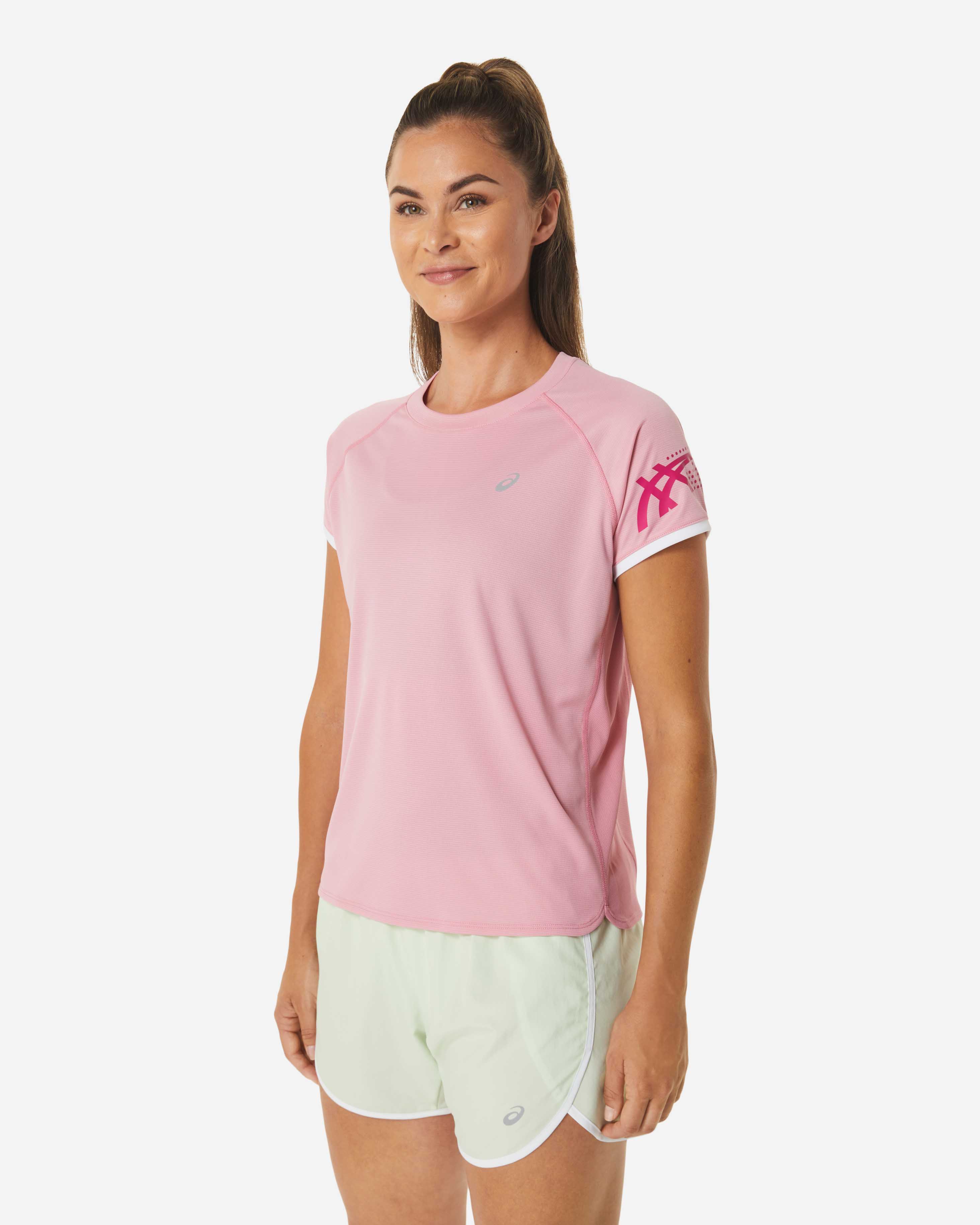 T-shirt running ASICS ICON W - Rosa - 1 | Cisalfa Sport