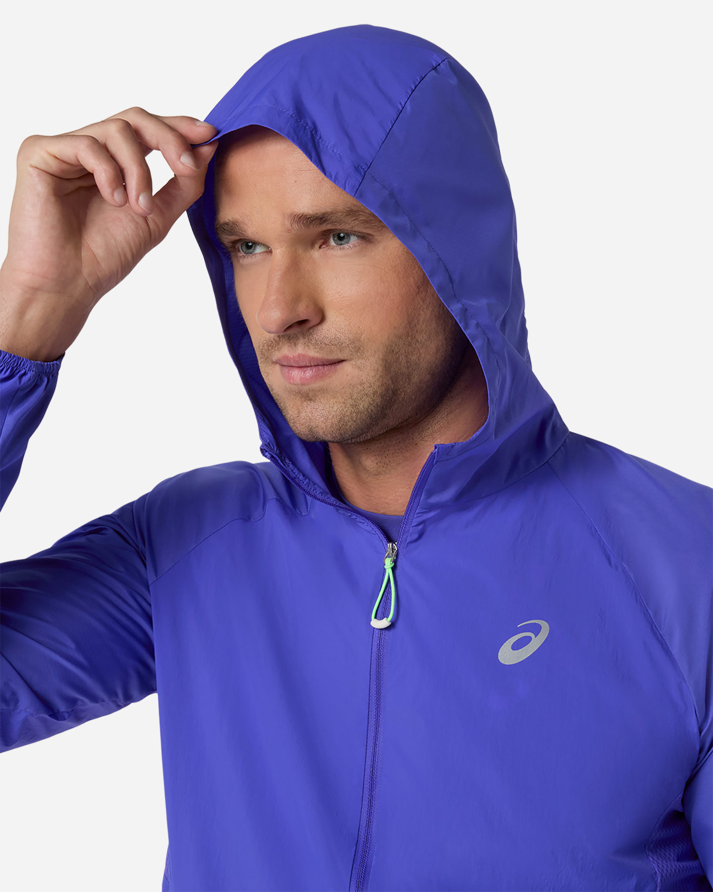 Giacca running ASICS ROAD PACKABLE M - Blu - 4 | Cisalfa Sport