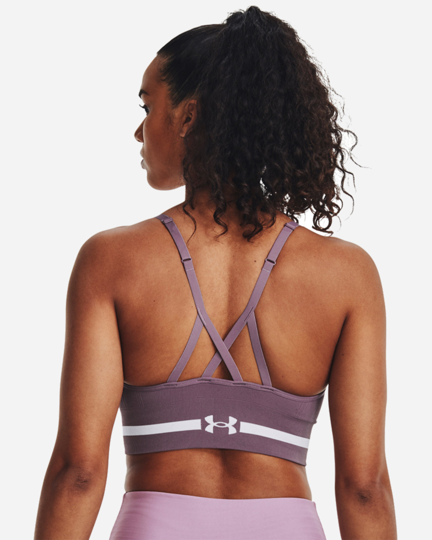 Bra training UNDER ARMOUR SEAMLESS LOGO W - Viola - 1 | Cisalfa Sport