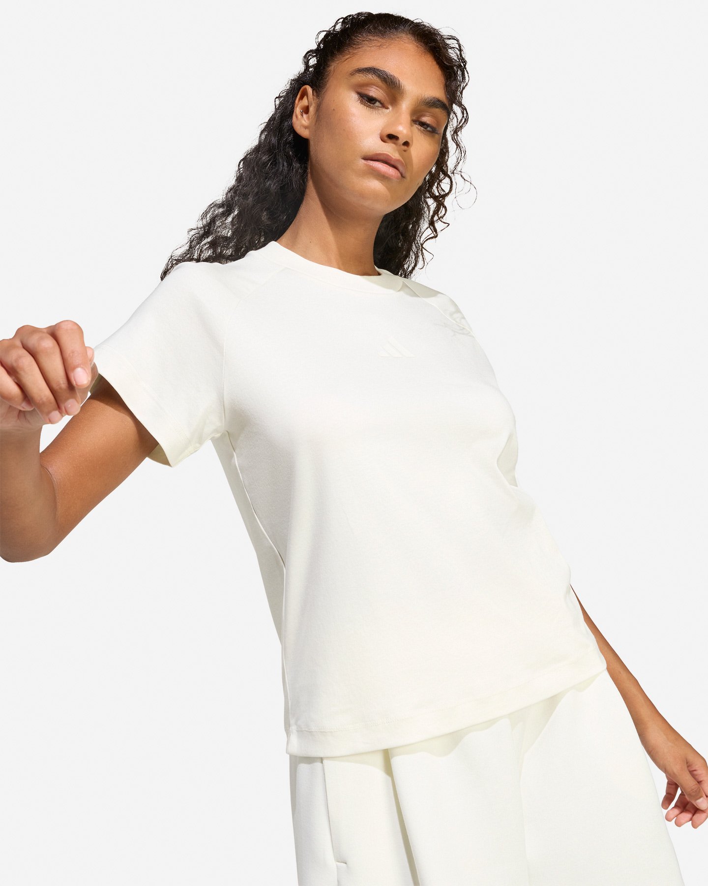 T-shirt ADIDAS SOFT LUX W - Bianco - 5 | Cisalfa Sport