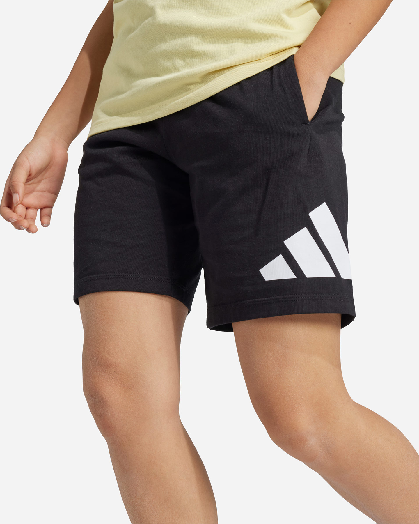 Pantaloncini ADIDAS BIG LOGO JR - Nero - 4 | Cisalfa Sport