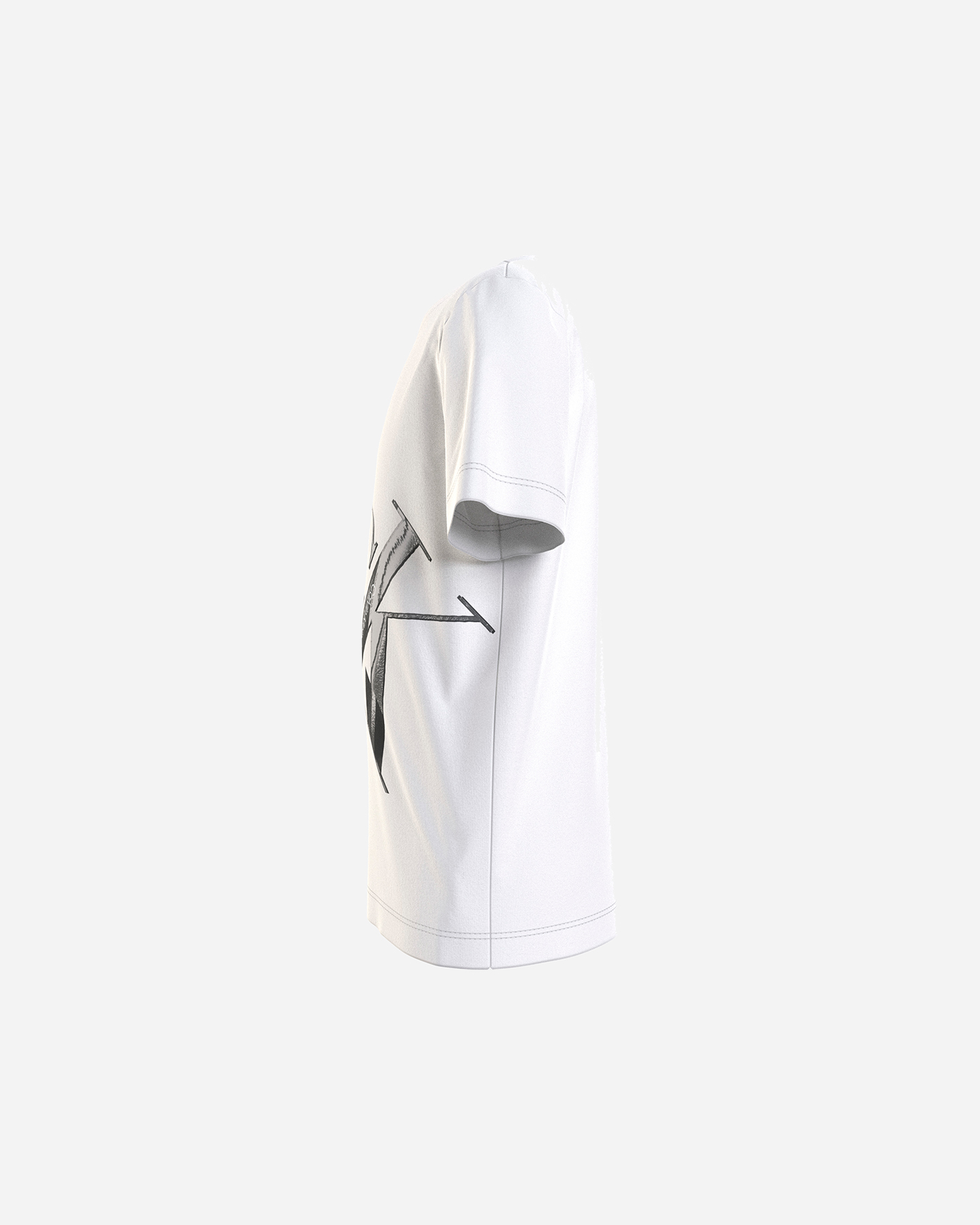 T-shirt CALVIN KLEIN JEANS BIG LOGO JR - Bianco - 2 | Cisalfa Sport