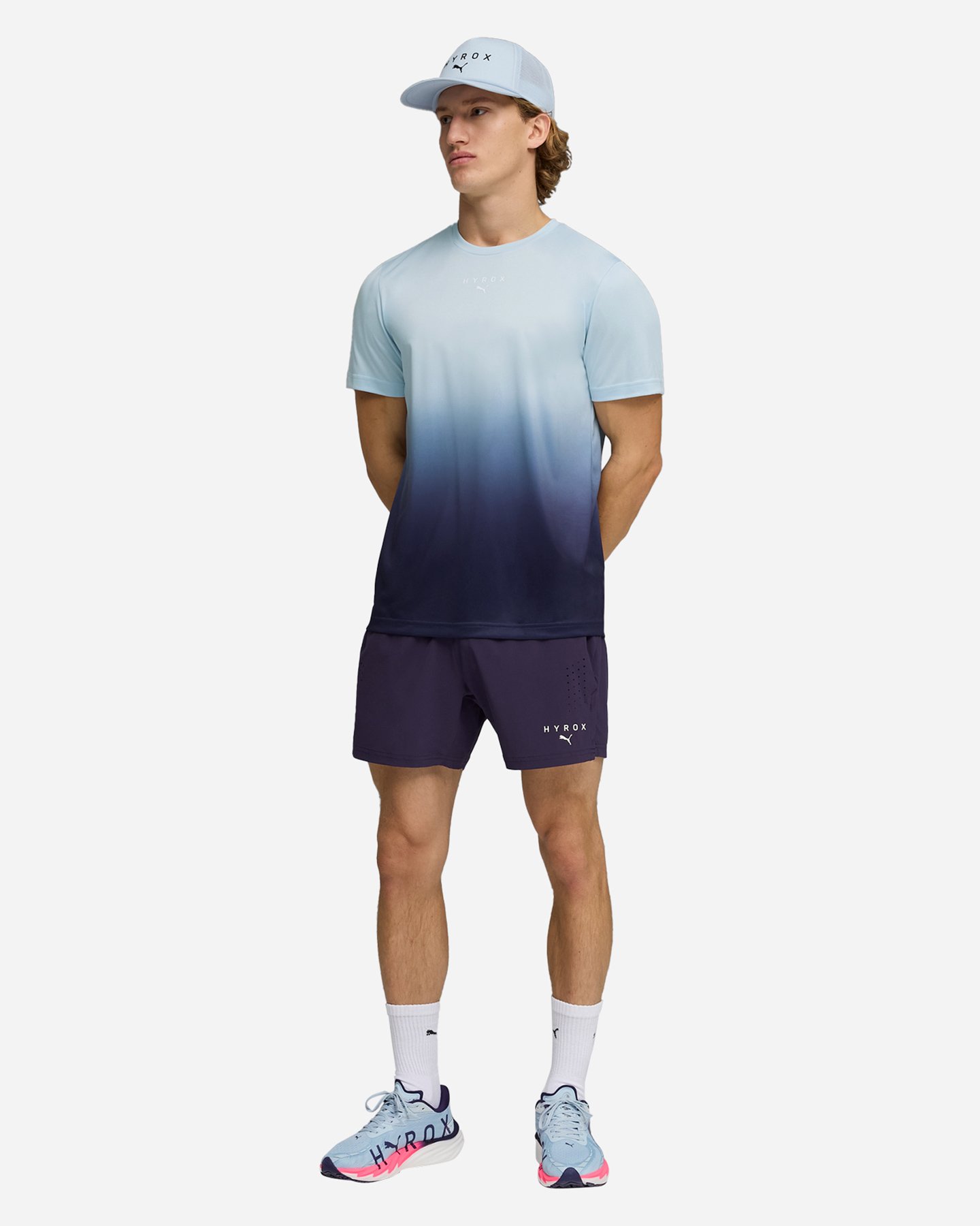 T-shirt training PUMA HYROX GRAPHIC M - Viola - 4 | Cisalfa Sport