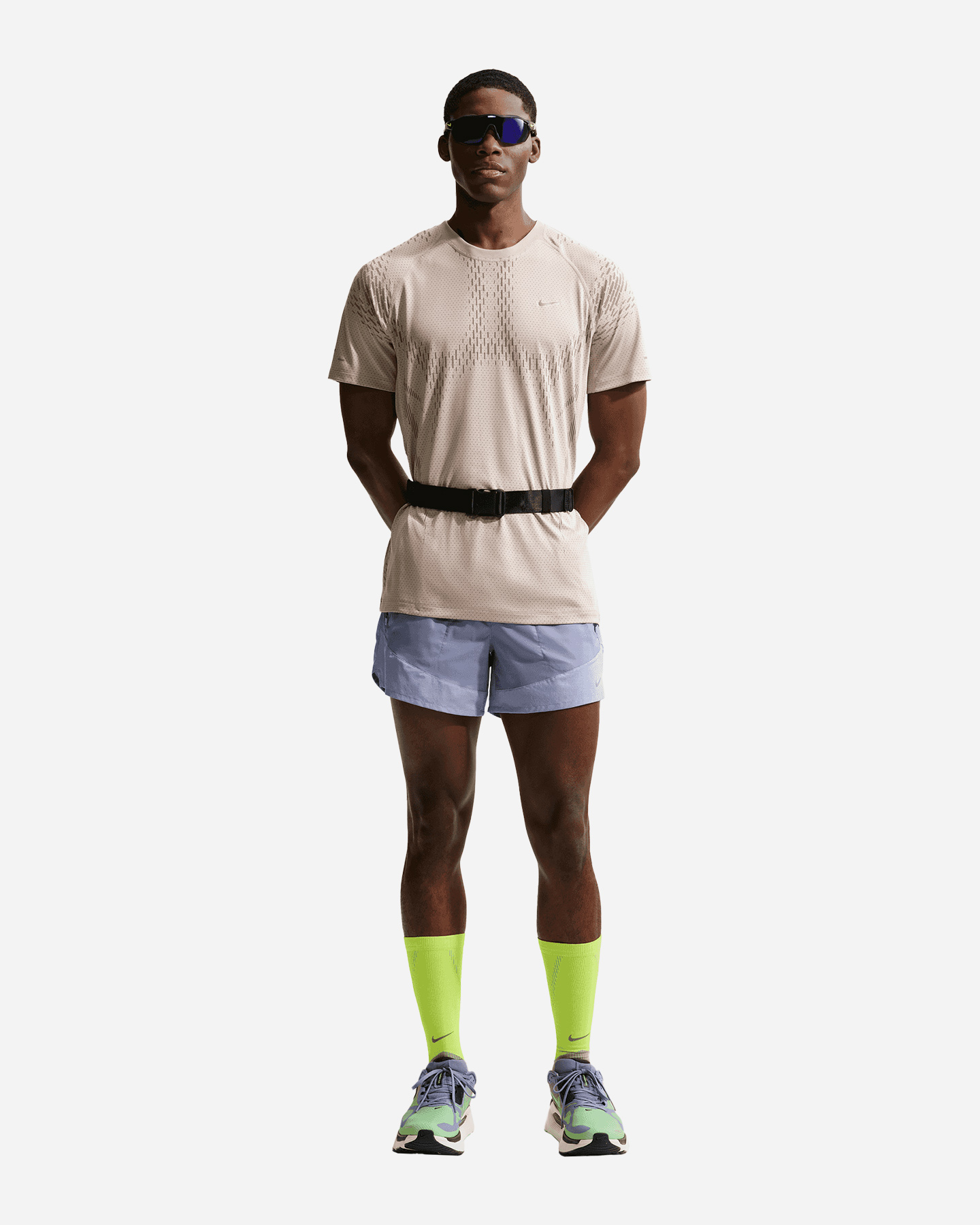 T-shirt running NIKE STRIDE M - Grigio - 1 | Cisalfa Sport