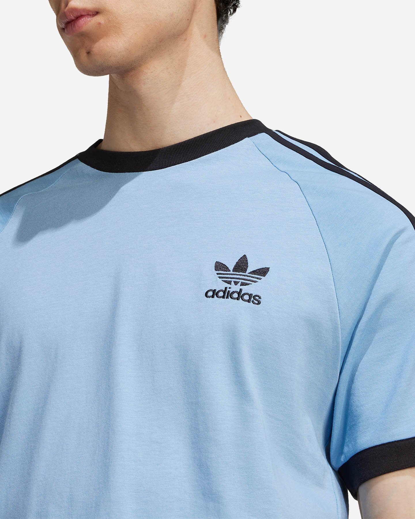 T-shirt ADIDAS 3STRIPES M - Azzurro - 4 | Cisalfa Sport