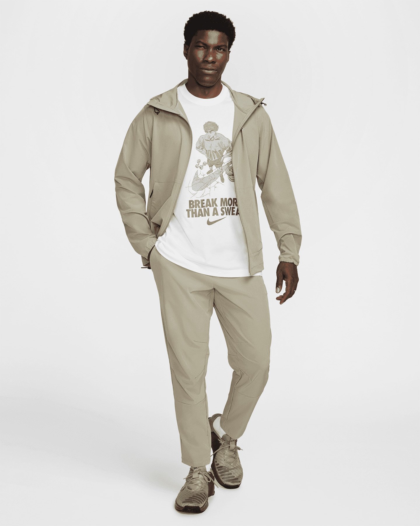 T-shirt training NIKE DRI FIT GRAPHIC M - Bianco - 2 | Cisalfa Sport