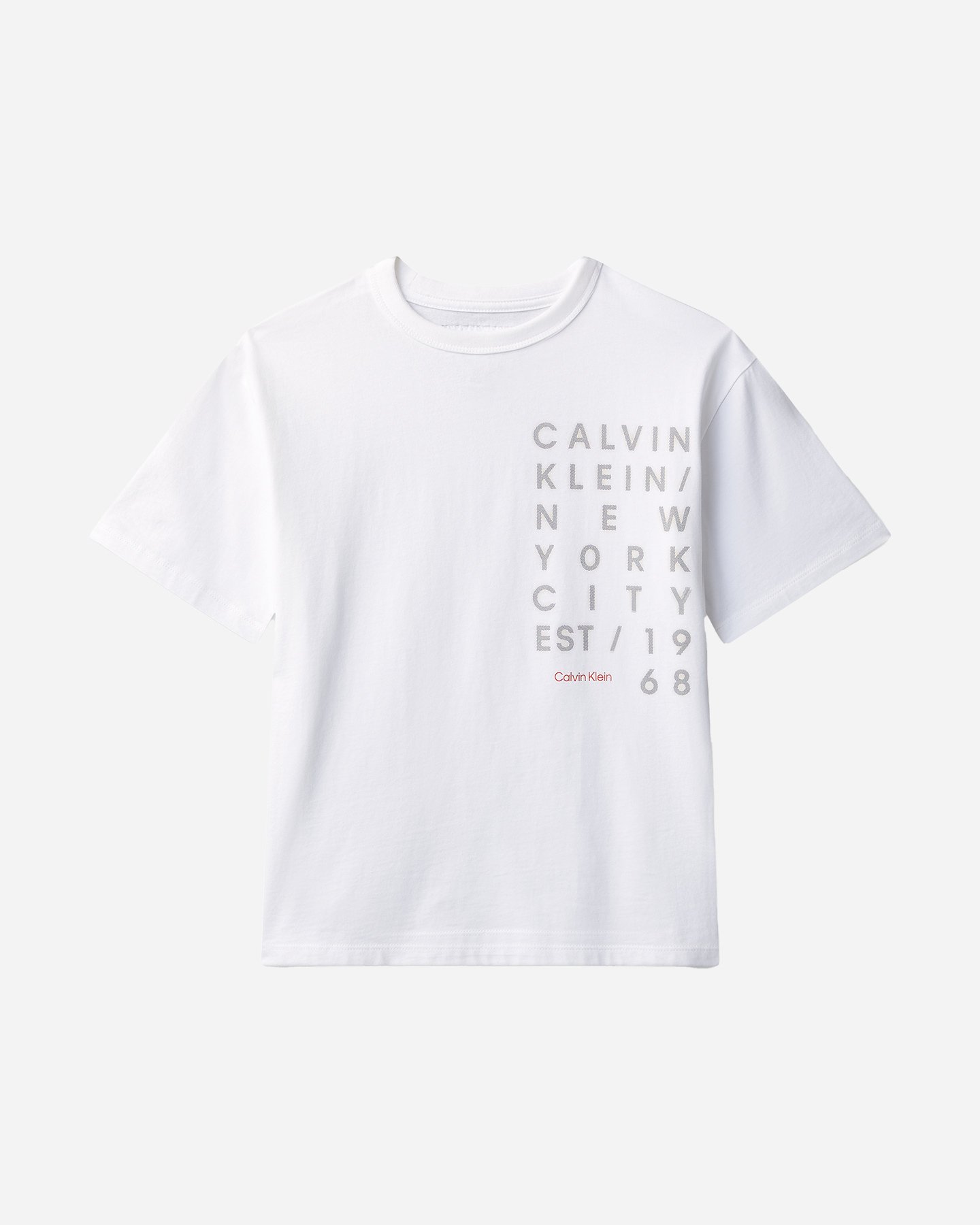 T-shirt CALVIN KLEIN JEANS BASIC JR - Bianco - 0 | Cisalfa Sport
