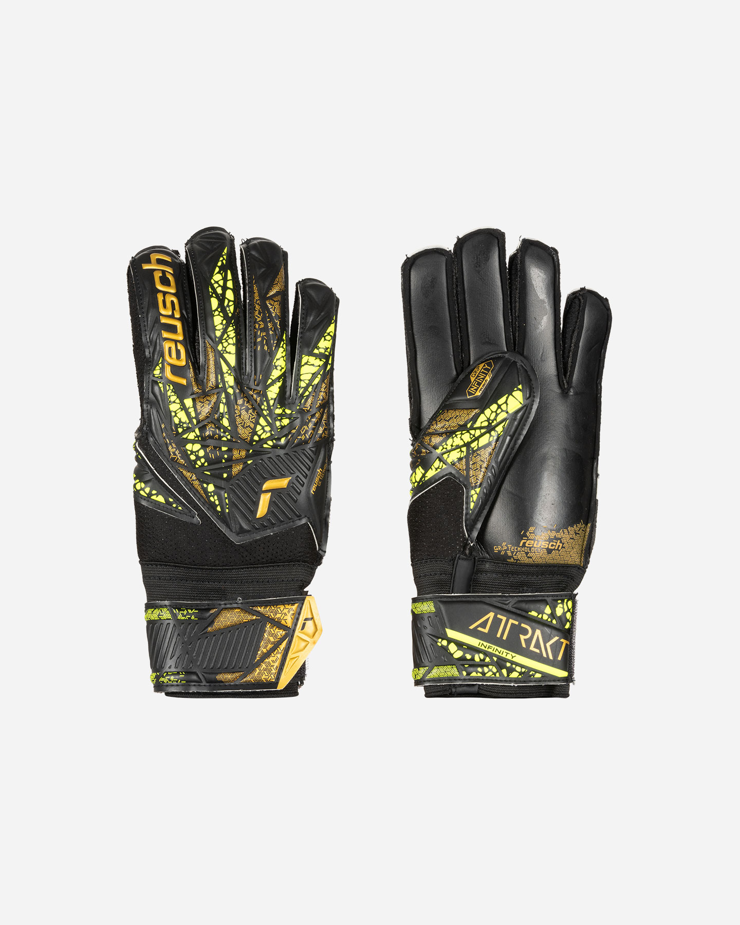 Guanti portiere REUSCH ATTRAKT INFINITY FINGER SUPPORT M - Nero - 0 | Cisalfa Sport