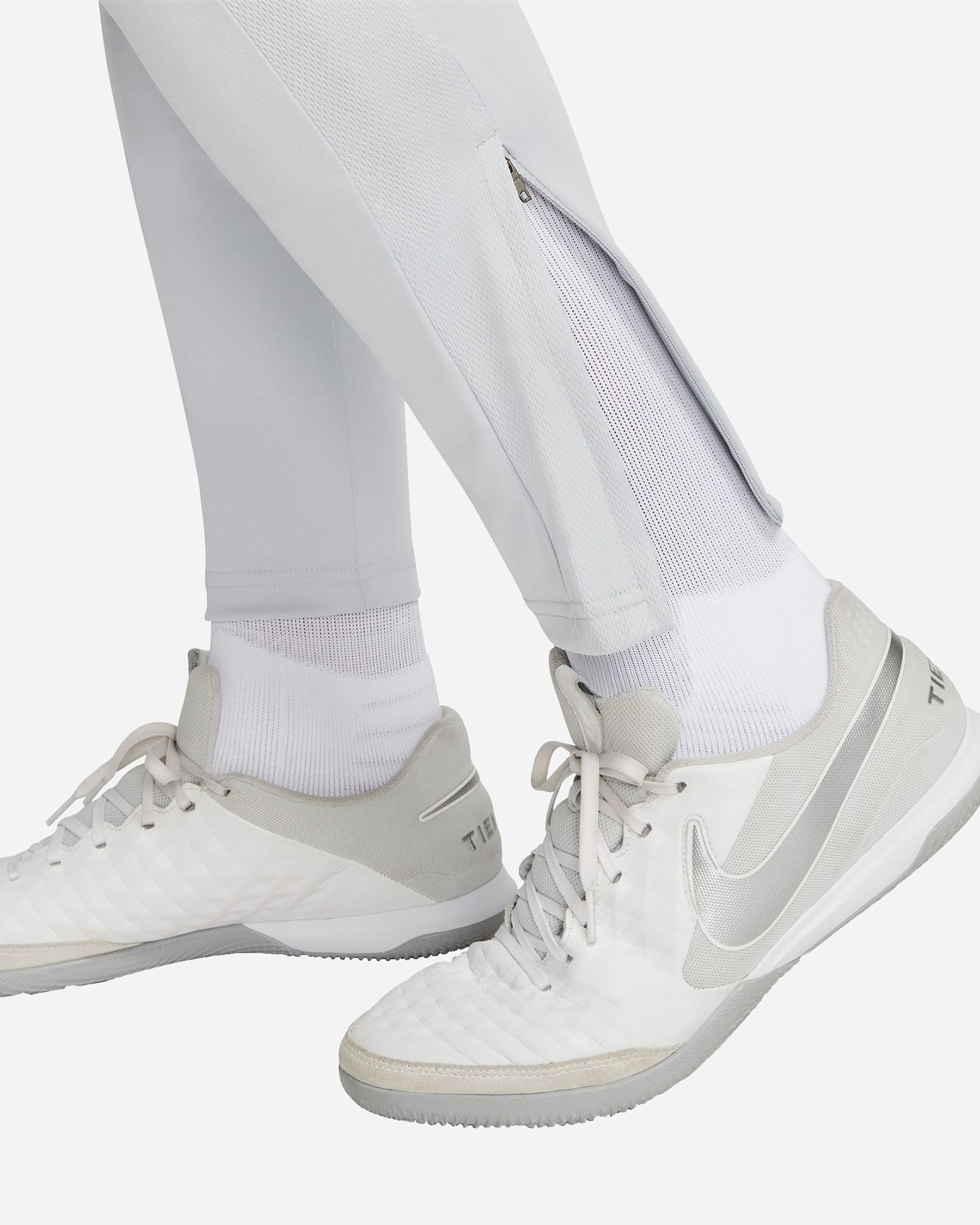 Pantaloncini calcio NIKE ACADEMY ZIPPERED M - Argento - 4 | Cisalfa Sport