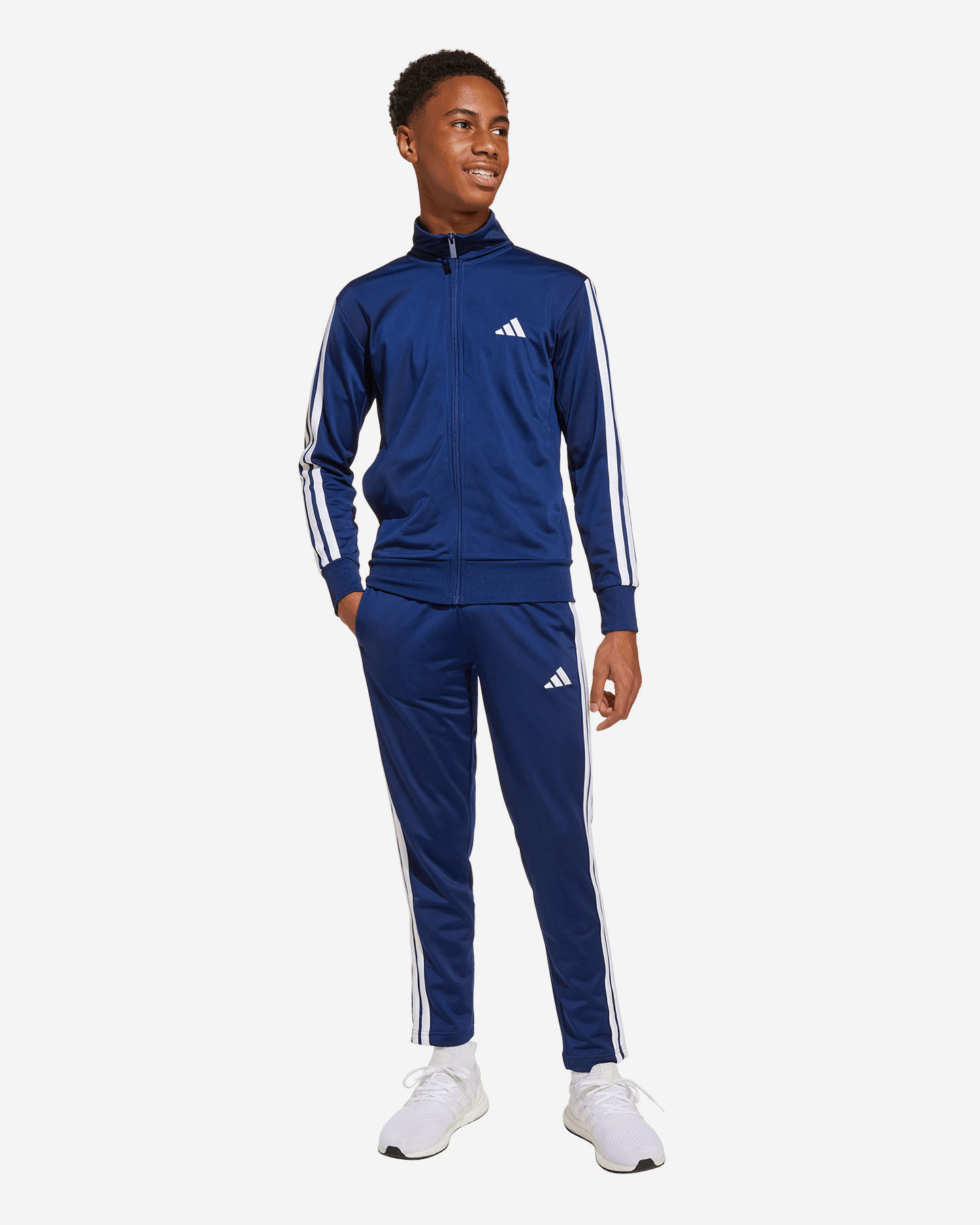 Tuta ADIDAS 3STRIPES JR - Blu - 3 | Cisalfa Sport