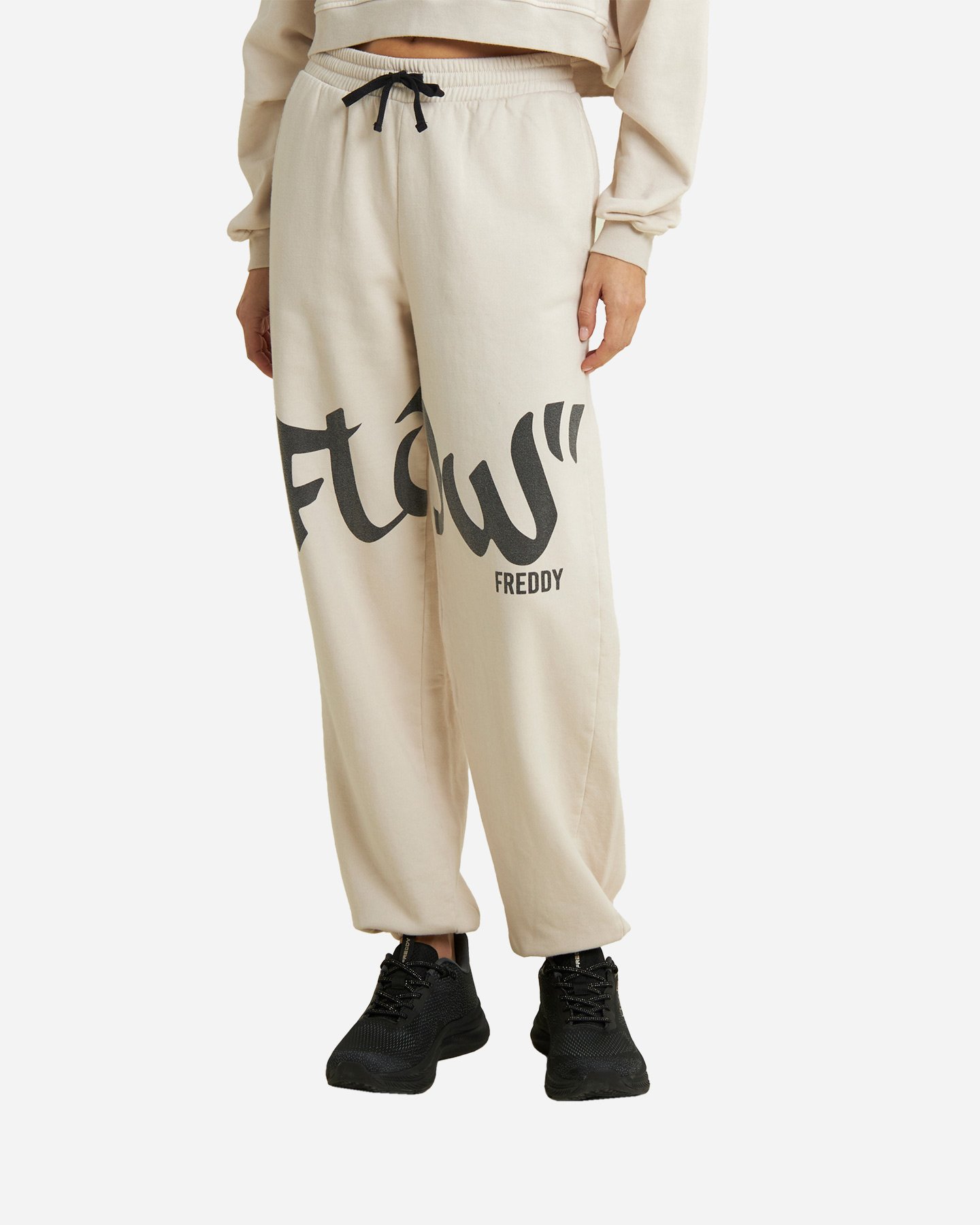 Felpa FREDDY CROP SMALL LOGO W - Bianco - 0 | Cisalfa Sport