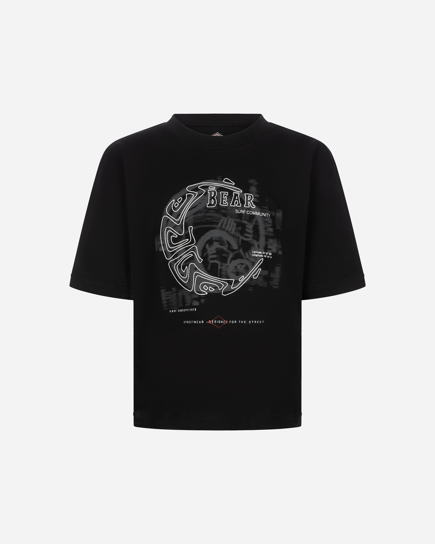 T-shirt BEAR WAVES AFTER WAVES JR - Nero - 0 | Cisalfa Sport