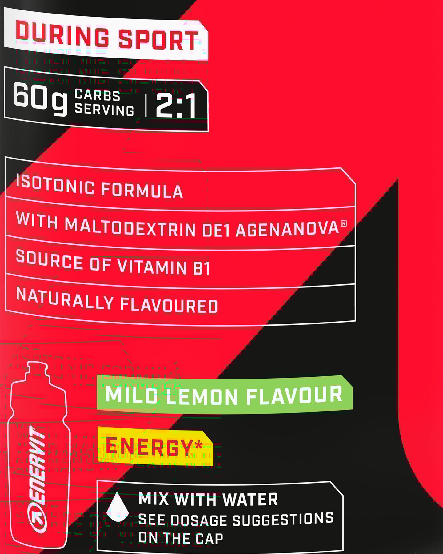 Energetico ENERVIT ISOCARB C 2:1 650 G. LEMON  - Color mix - 1 | Cisalfa Sport