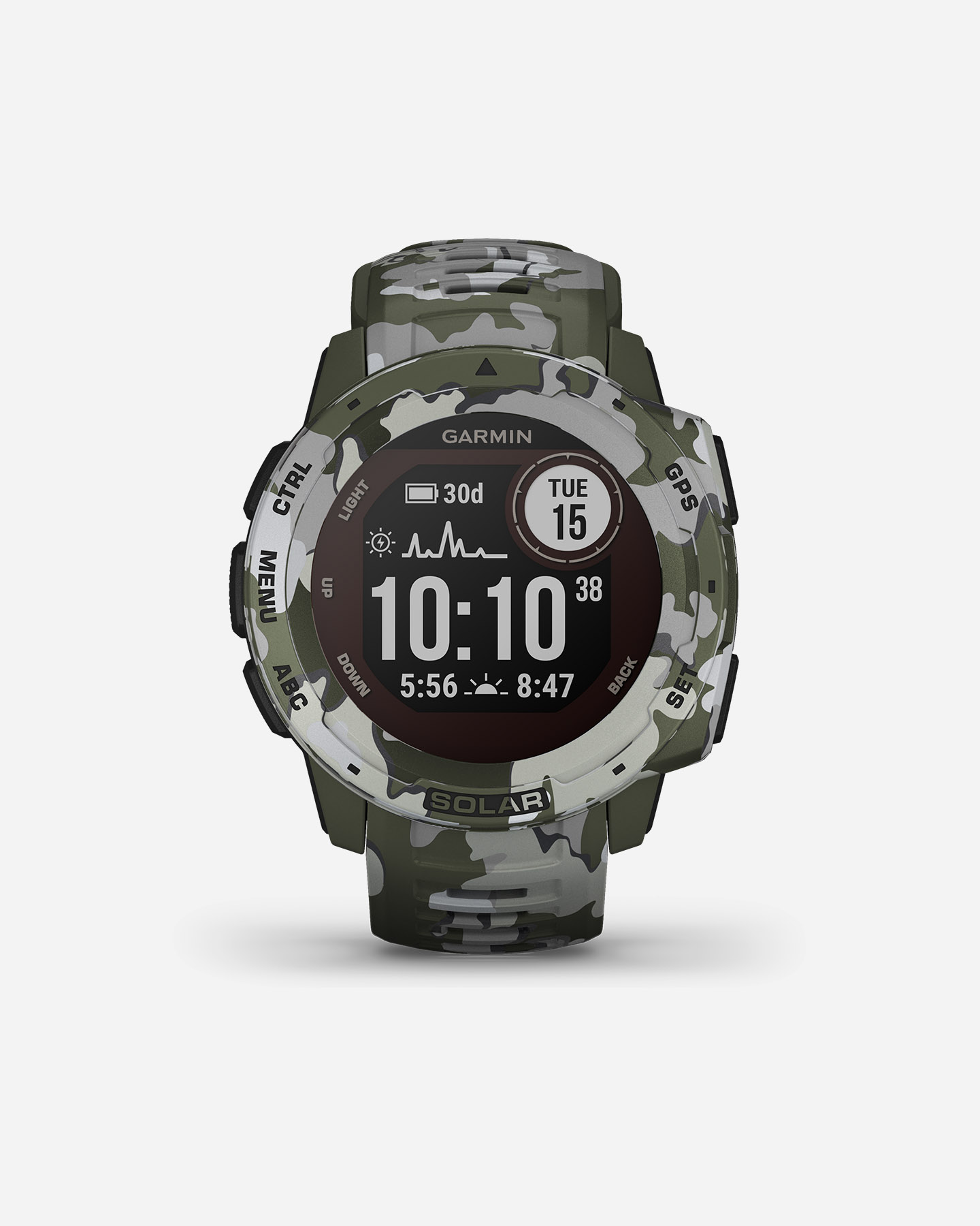 Orologio multifunzione GARMIN INSTINCT SOLAR CAMO EDITION - 6 | Cisalfa Sport