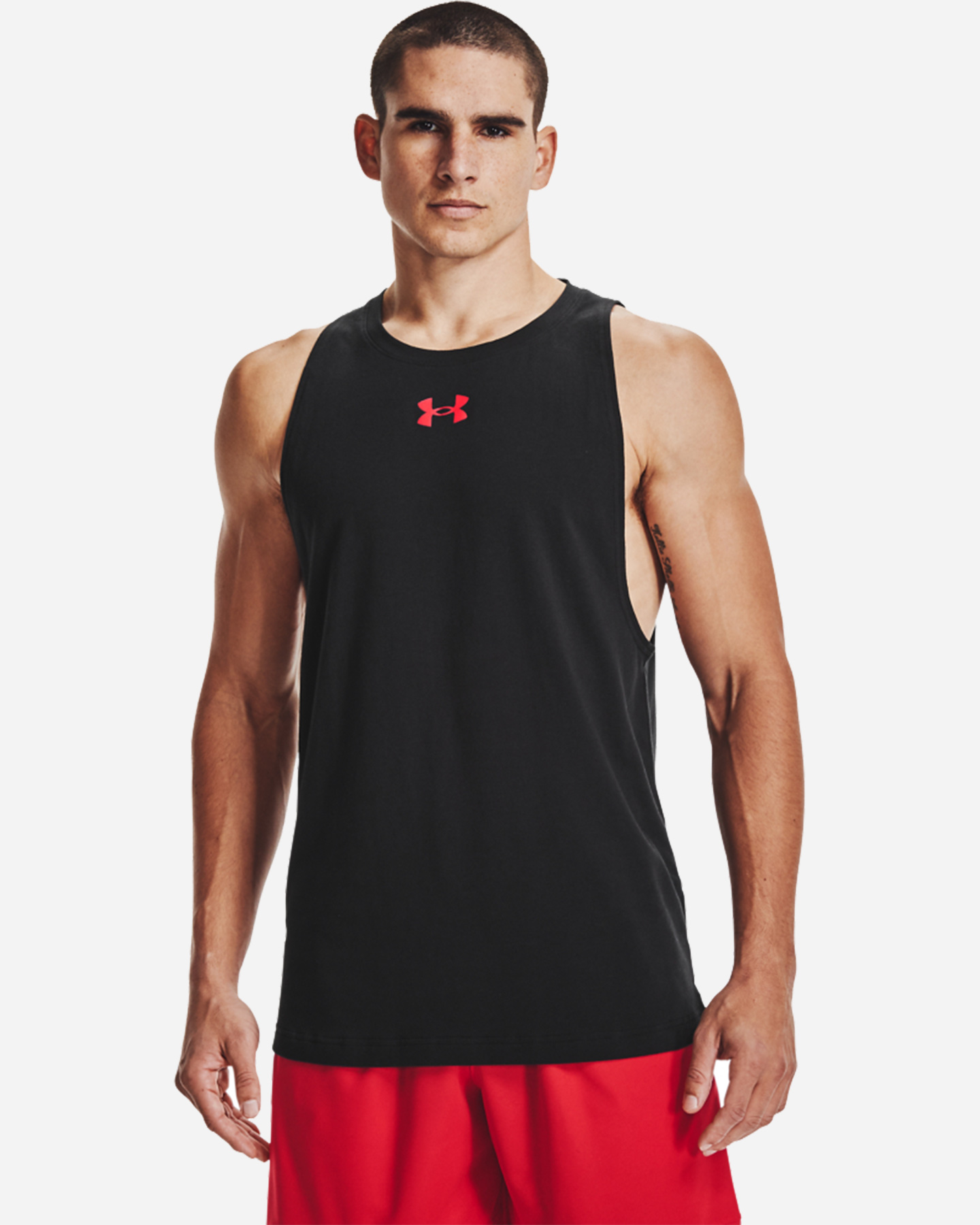 Maglia basket UNDER ARMOUR BASELINE CTN M - Nero - 2 | Cisalfa Sport