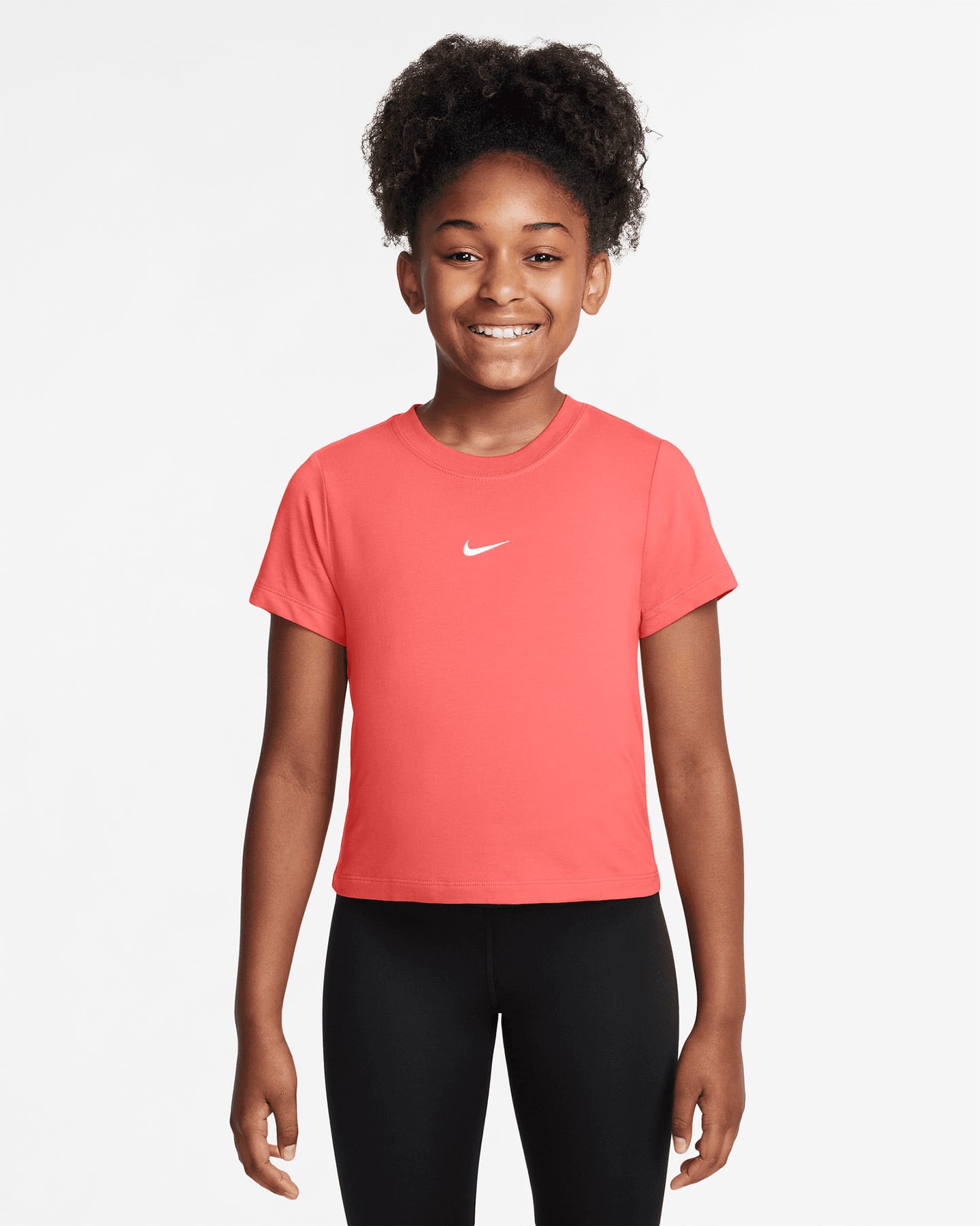 Nike Small Logo Jr - T-shirt - Rosa