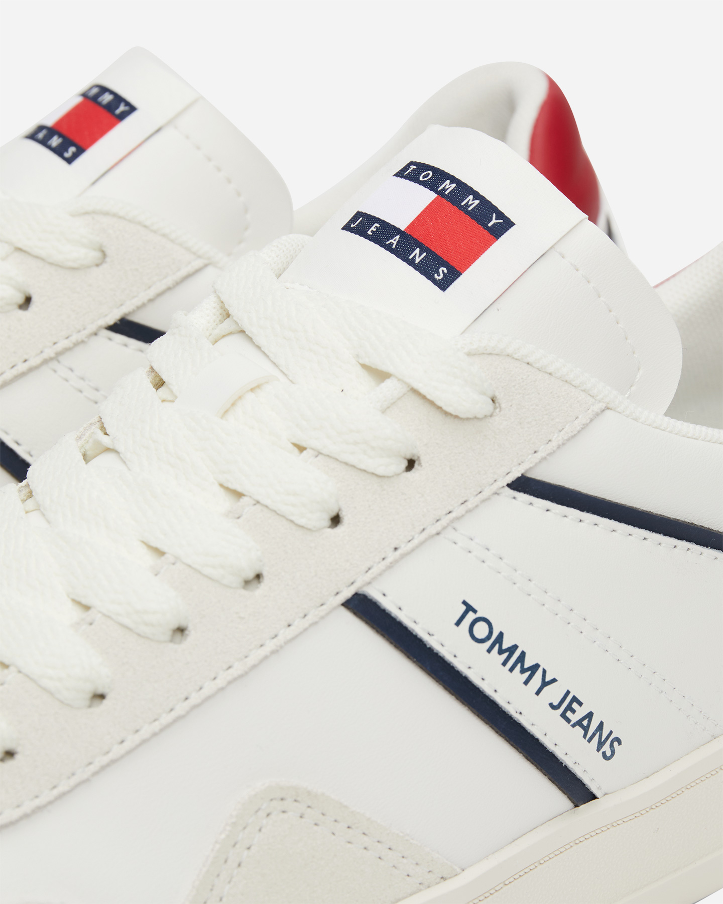Scarpe sneakers TOMMY HILFIGER LEATHER RETRO CUPSOLE M - Bianco - 4 | Cisalfa Sport