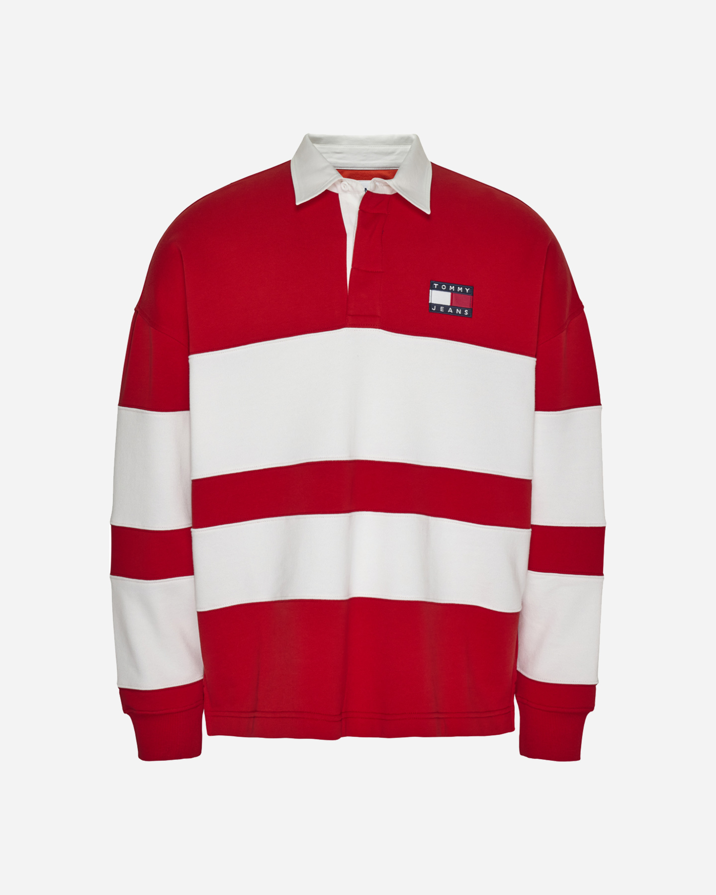 Felpa TOMMY HILFIGER SKATER BLOCK RUGBY M - Rosso - 0 | Cisalfa Sport